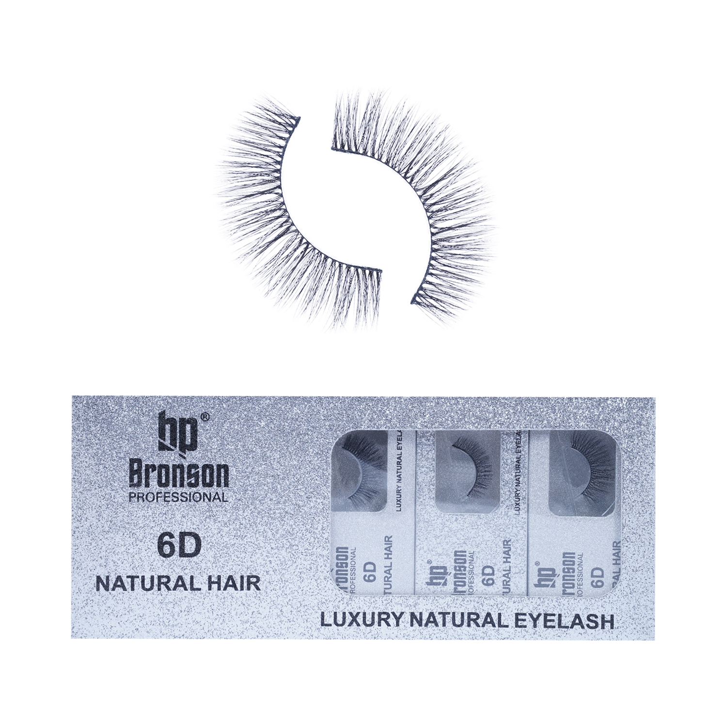 Bronson Professional | Bronson Professional Pair 6D Long & Natural False Eyelashes - 160 - Black (10 Pairs)
