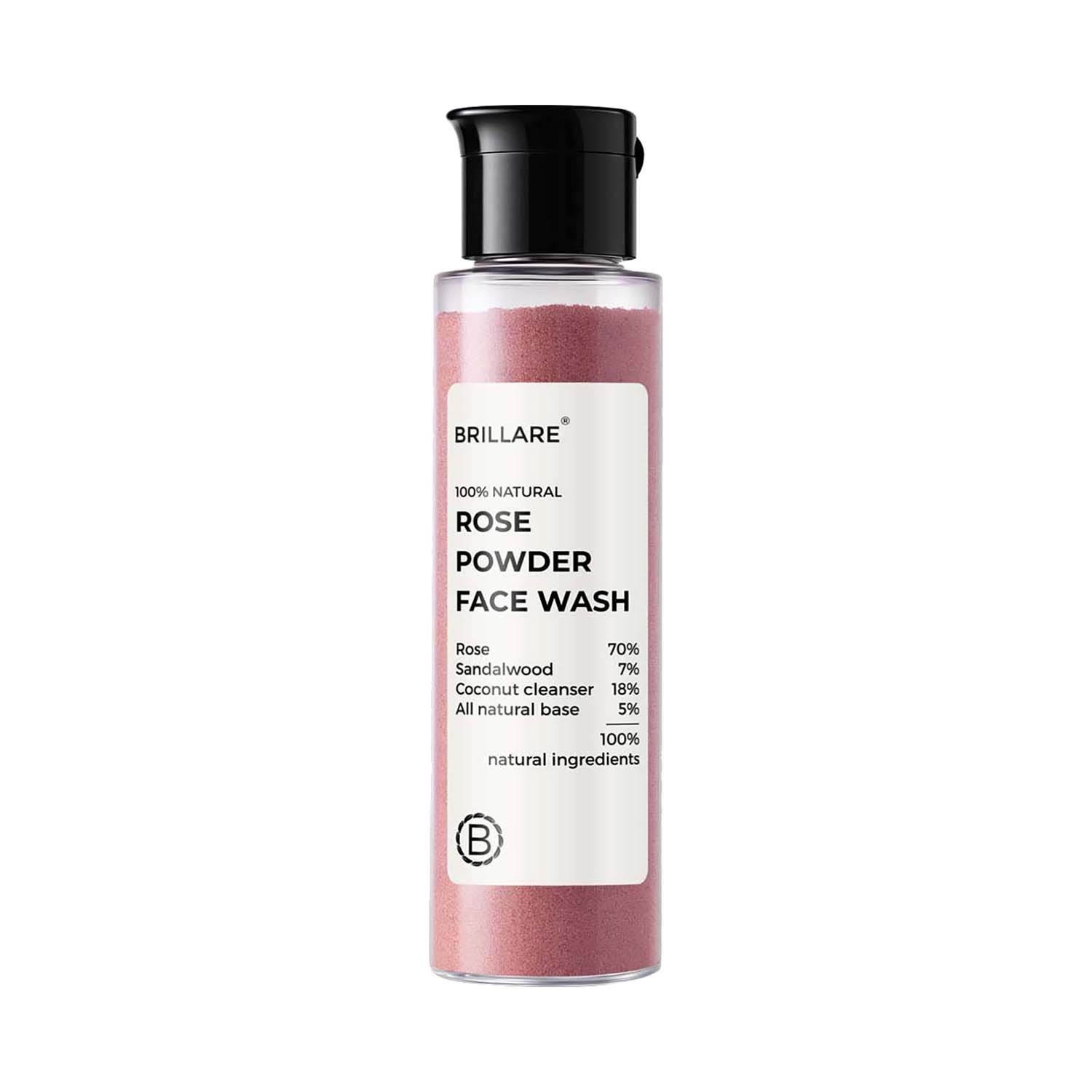 Brillare | Brillare Rose Powder Face Wash For Well Hydrated Younger Looking Skin (30g)