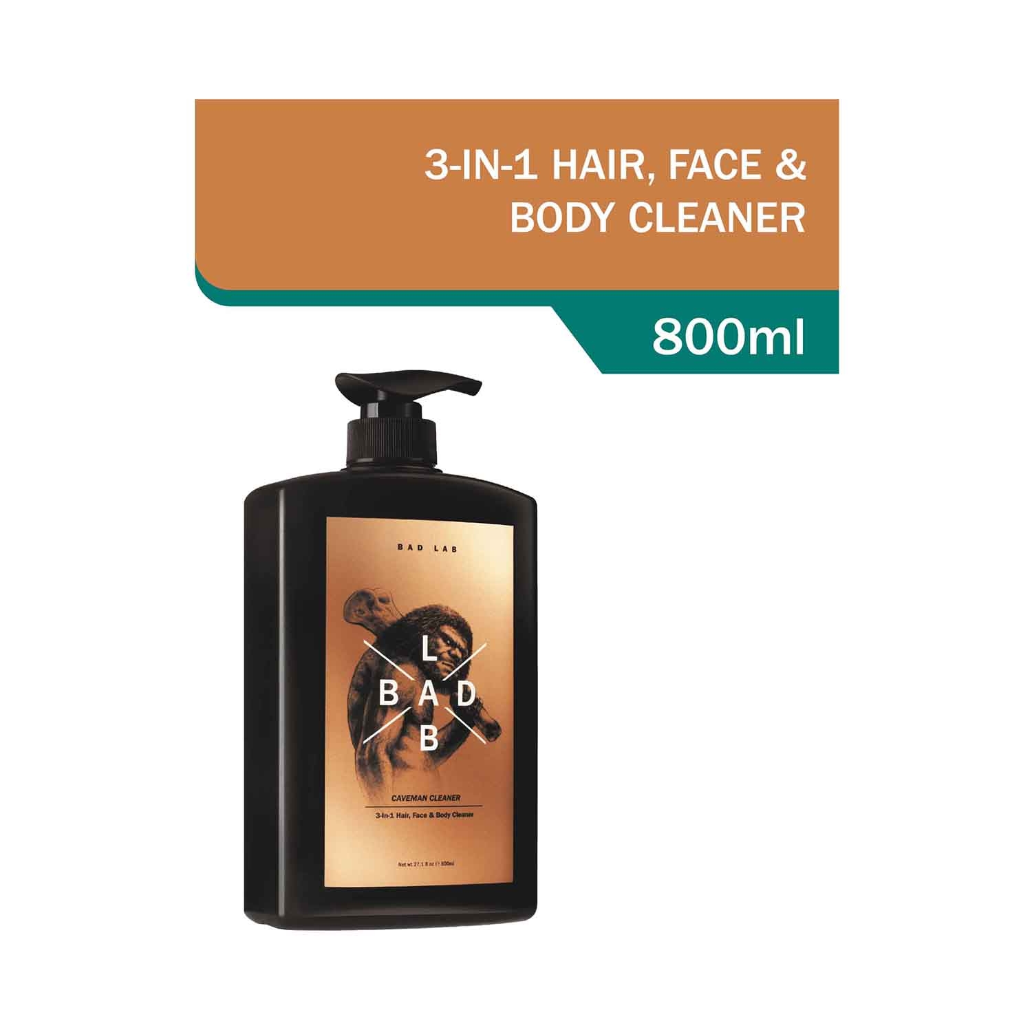 Bad Lab | Bad Lab Caveman 3-In-1 Hair, Face And Body Cleaner (800ml)