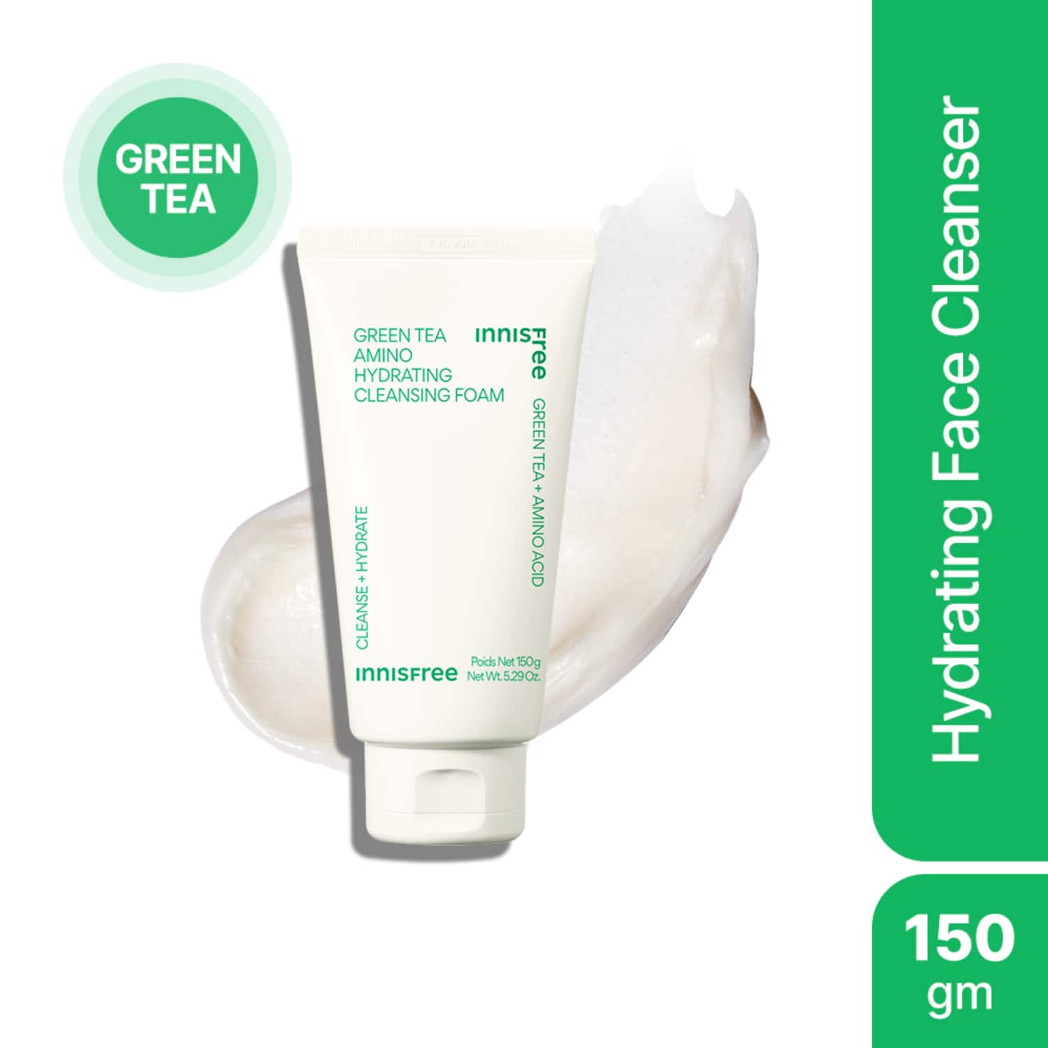Innisfree | Innisfree Green Tea Amino Cleansing Foam (150g)