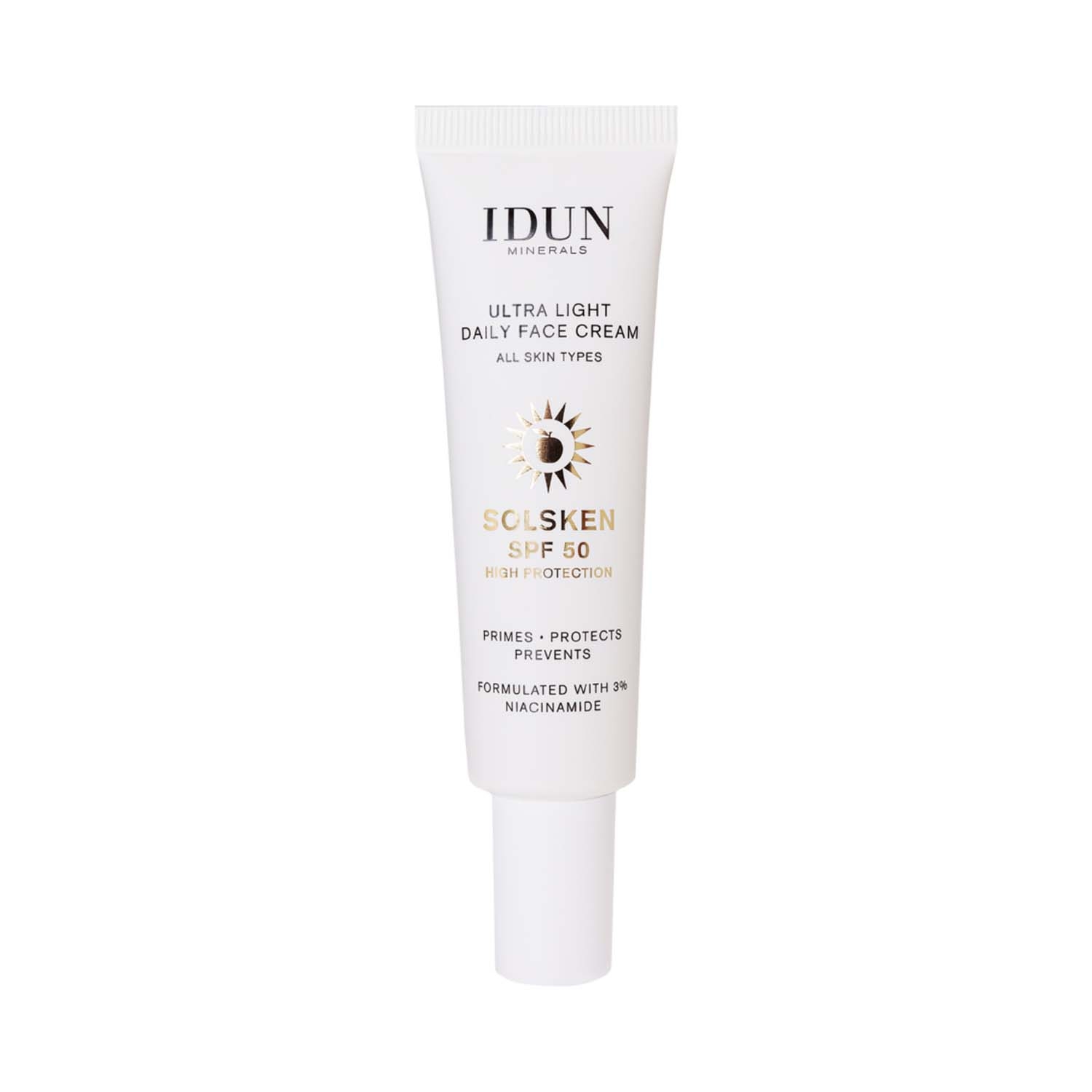 IDUN Minerals | IDUN Minerals Ultra Light Daily Face Cream SPF 50 (30ml)