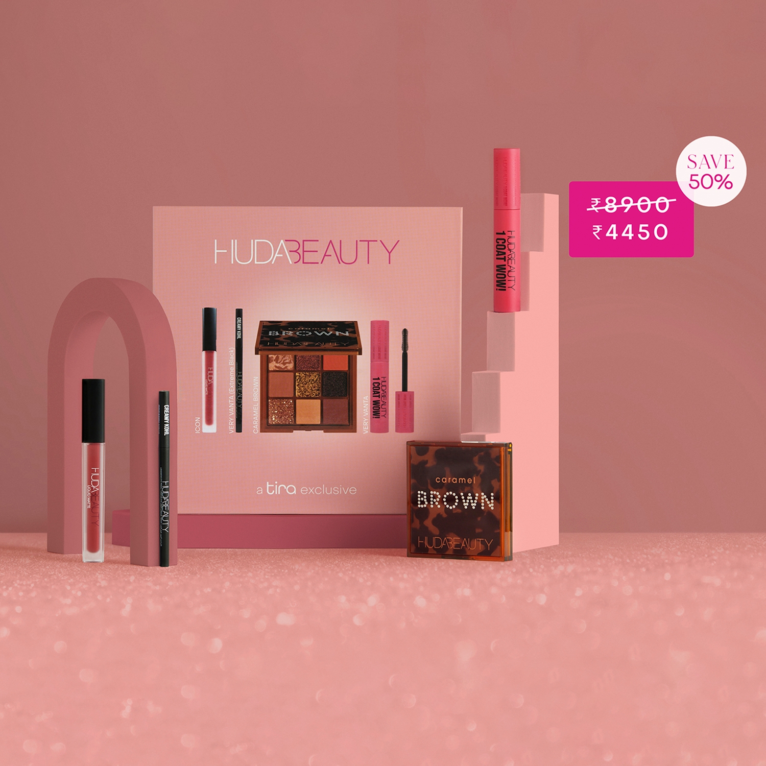 Huda Beauty | Huda Beauty X Tira Exclusive Makeup Kit (4Pcs)