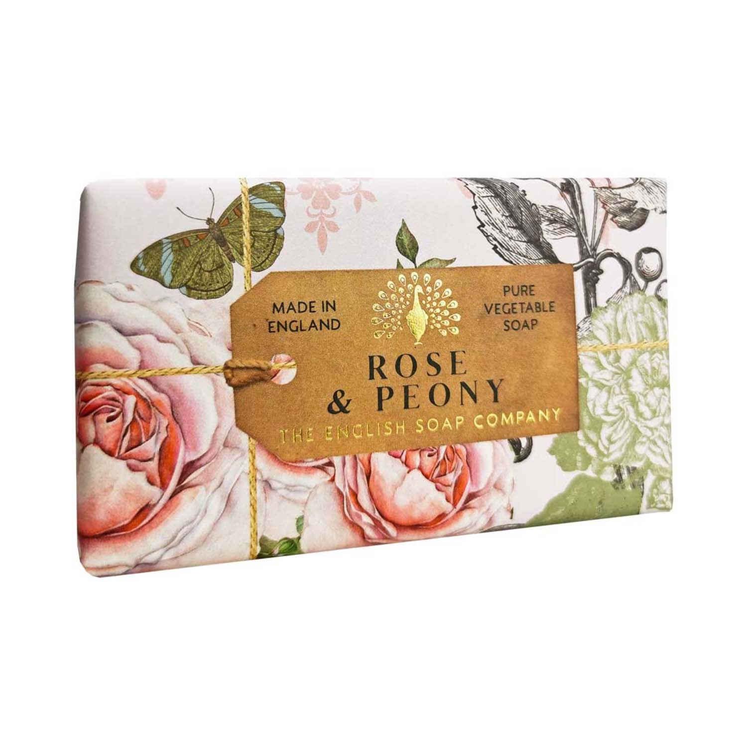 The English Soap Company | The English Soap Company Anniversary Rose & Peony Soap (190g)