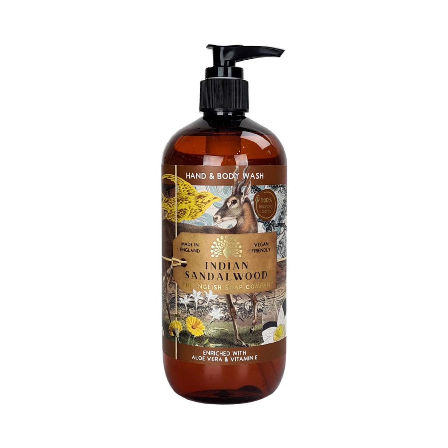 The English Soap Company | The English Soap Company Anniversary Indian Sandalwood Hand & Body Wash (500ml)