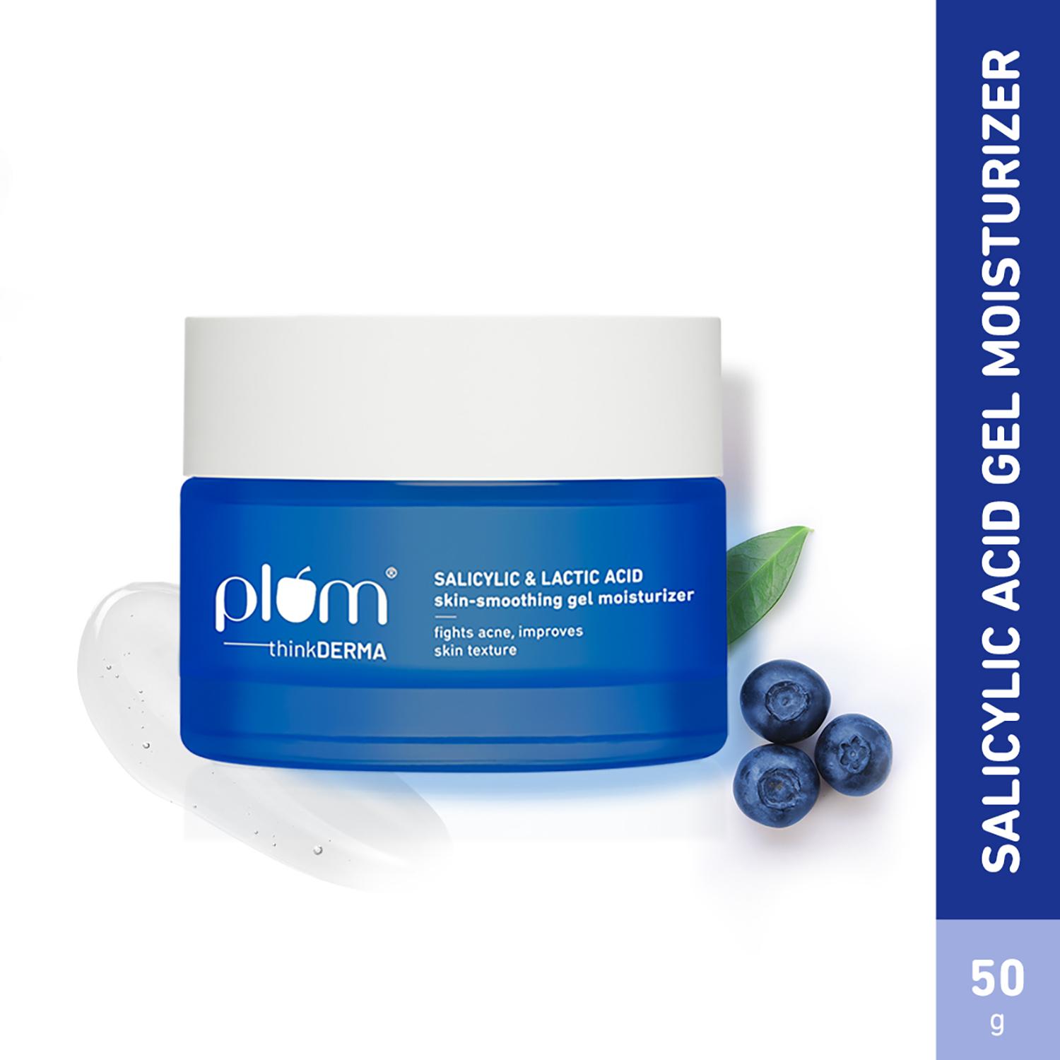 Plum | Plum Thinkderma Salicylic & Lactic Acid Skin-Smoothing Gel Moisturizer (50g)