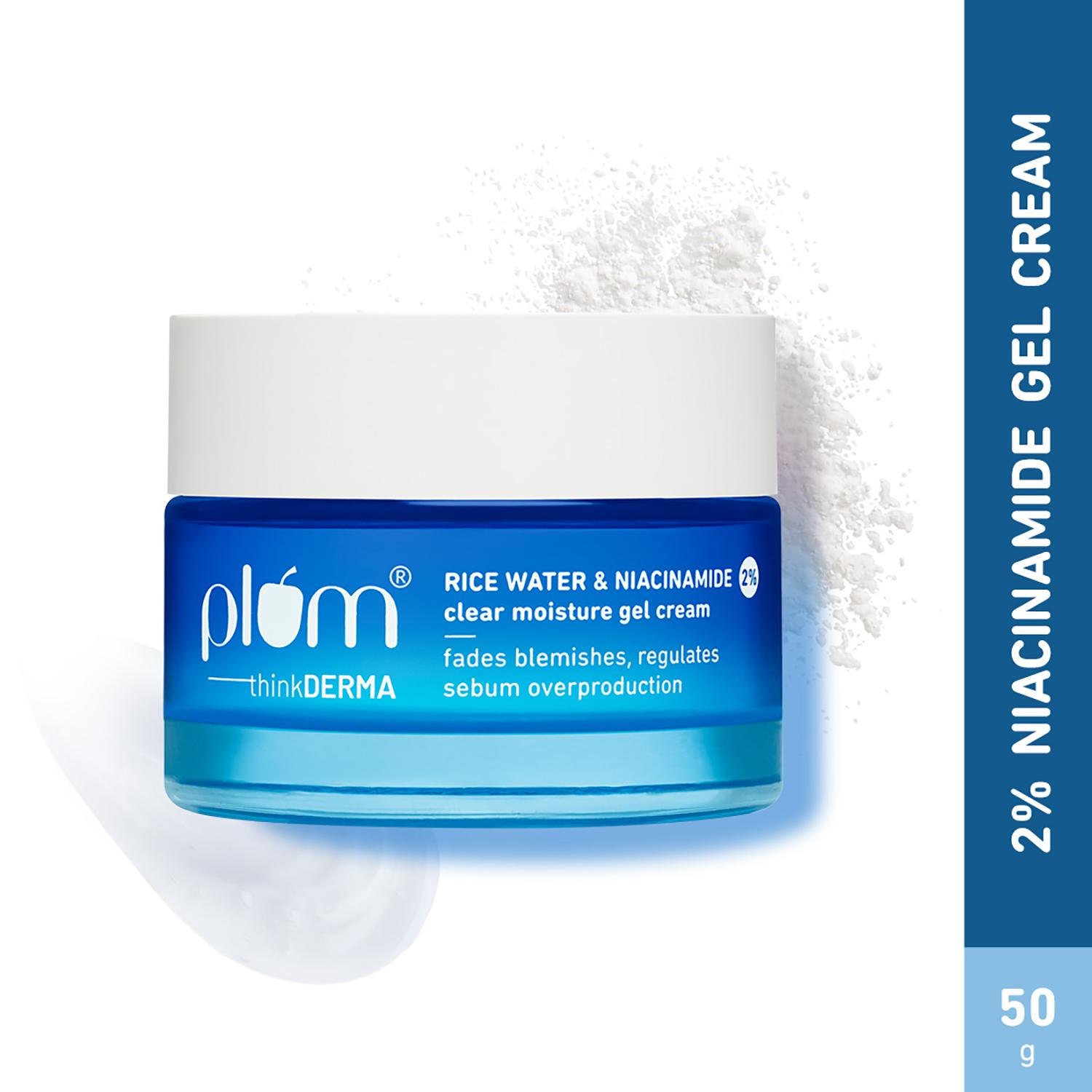 Plum | Plum Thinkderma 2% Niacinamide & Rice Water Clear Moisture Gel Cream (50g)