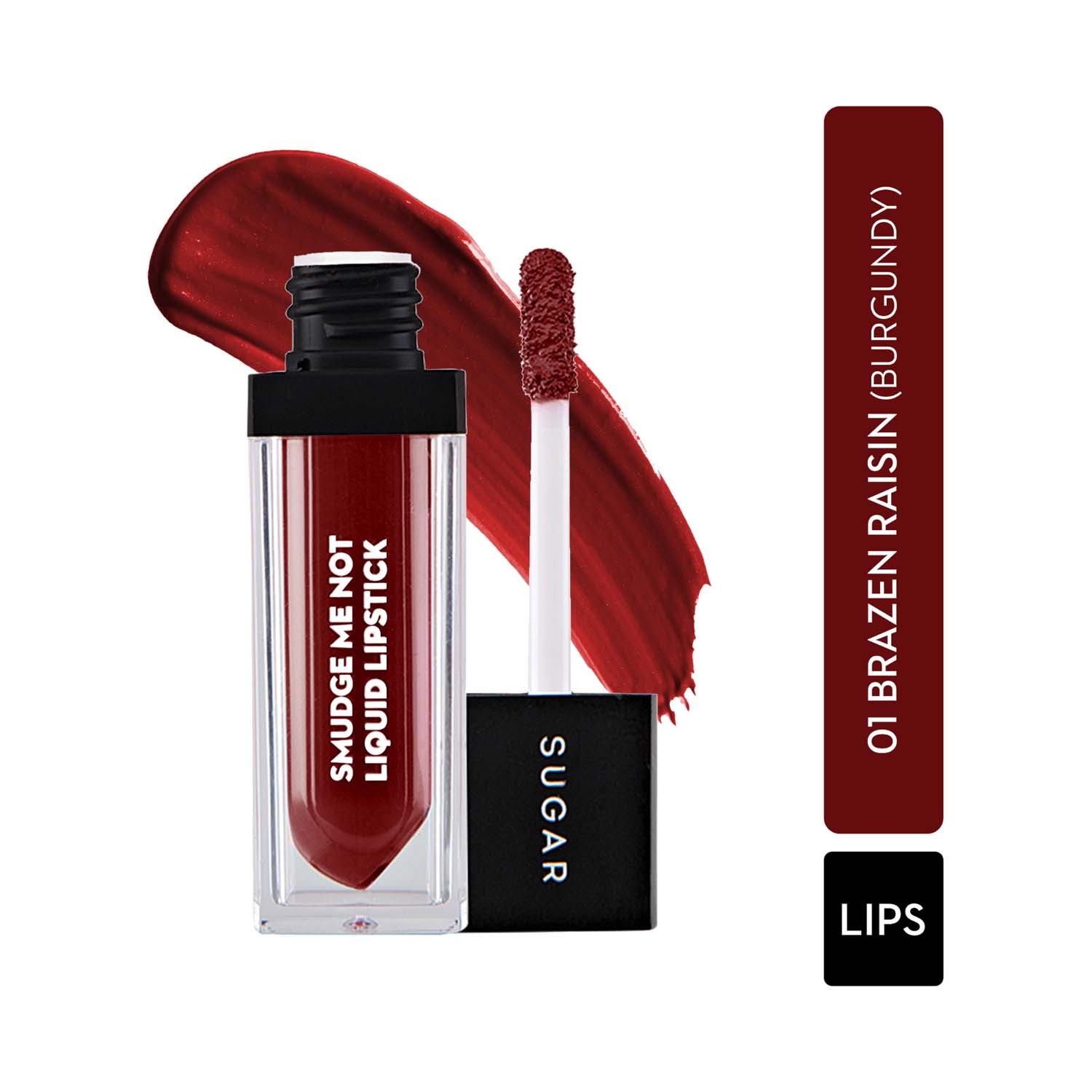 SUGAR Cosmetics | SUGAR Cosmetics Smudge Me Not Liquid Lipstick - 01 Brazen Raisin (4.5ml)