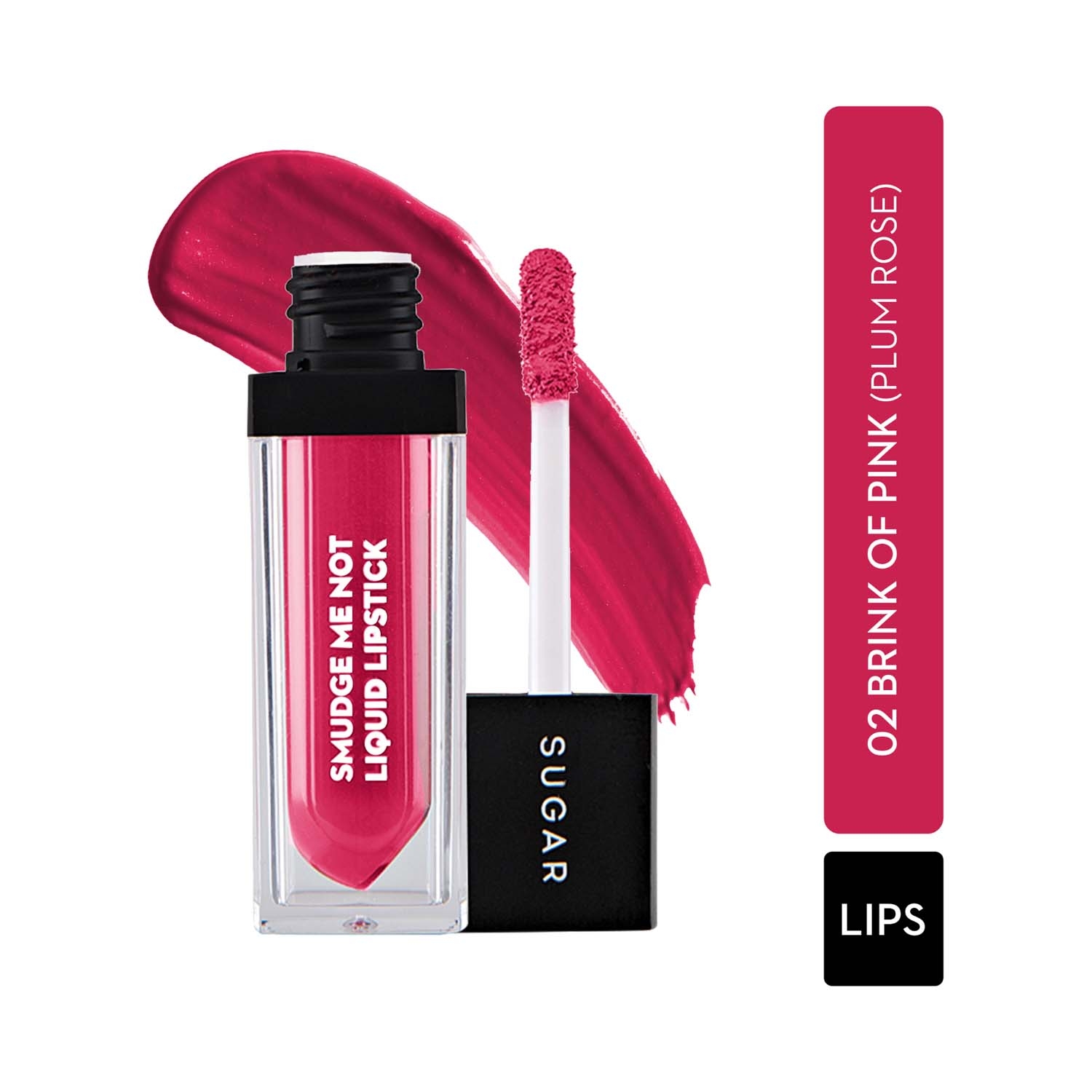 SUGAR Cosmetics | SUGAR Cosmetics Smudge Me Not Liquid Lipstick - 02 Brink Of Pink (4.5ml)