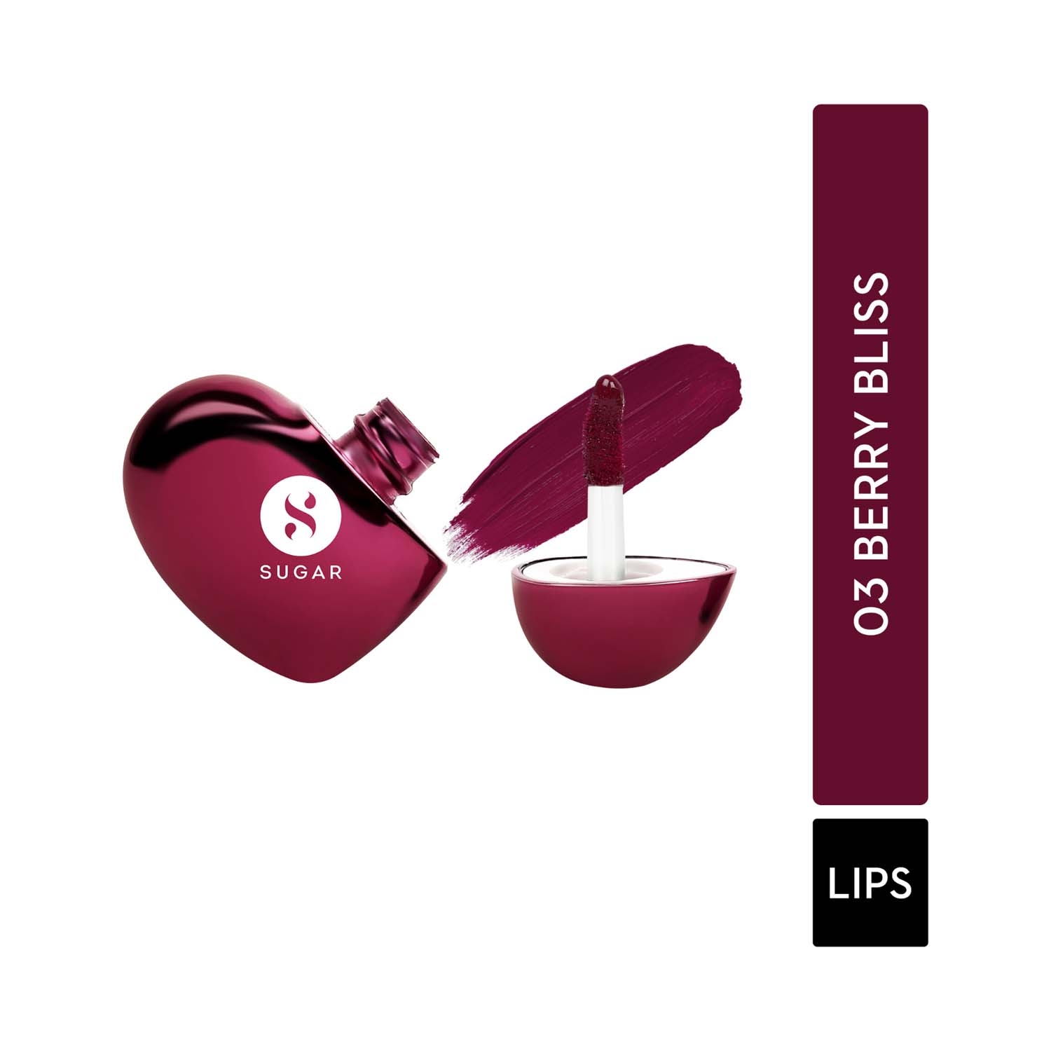 SUGAR Cosmetics | SUGAR Cosmetics La La Love 18Hr Liquid Lipstick - 03 Berry Bliss (5ml)