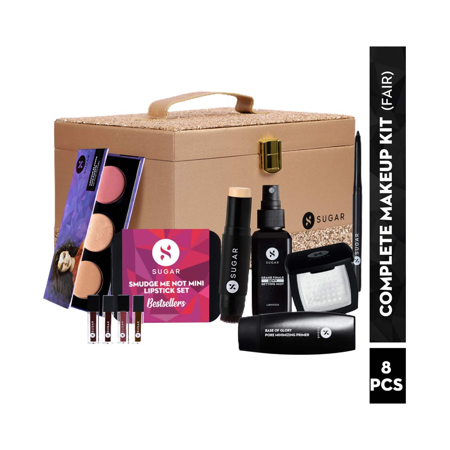 SUGAR Cosmetics | SUGAR Cosmetics Complete Makeup Kit - Fair (8 pcs)