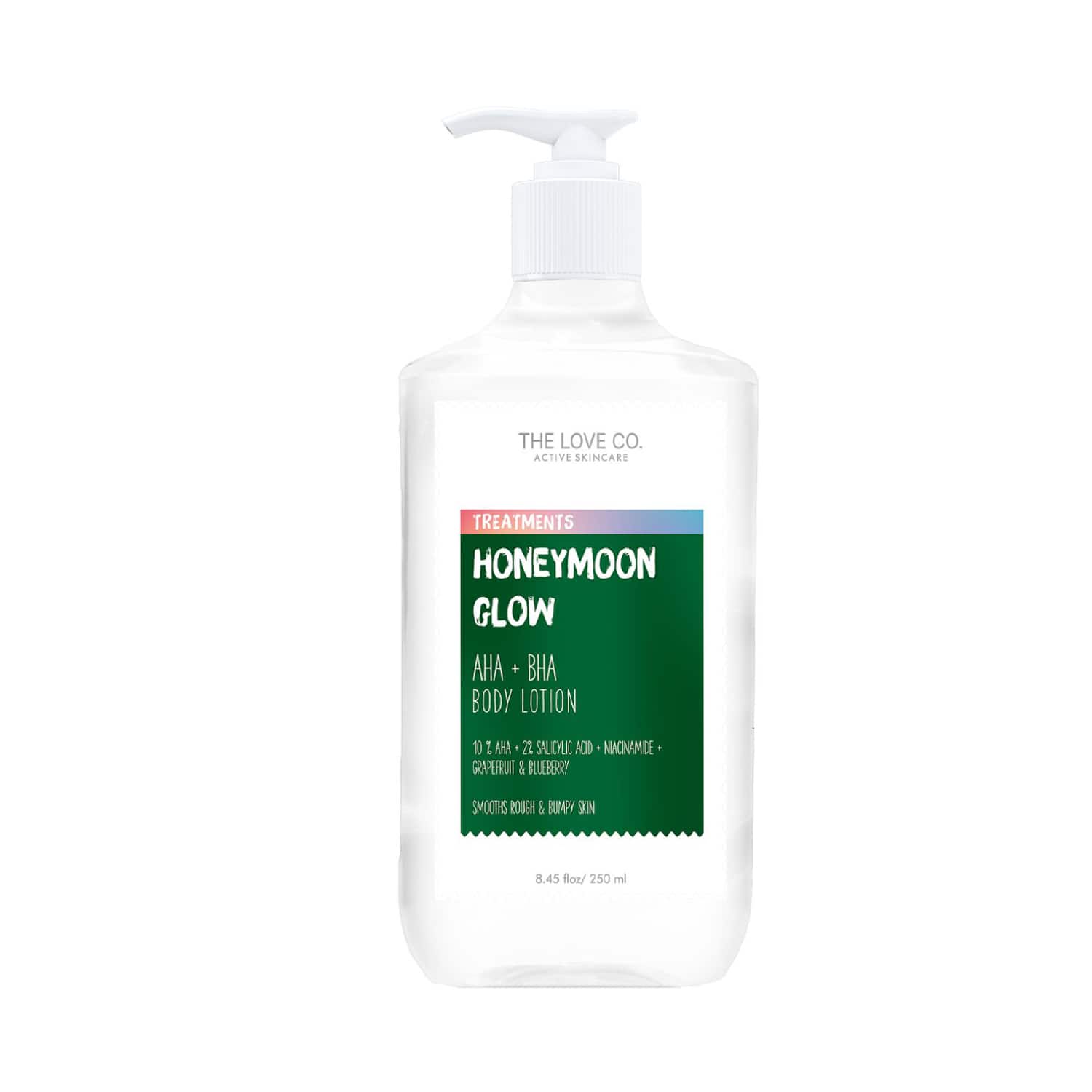 THE LOVE CO. | THE LOVE CO. Honeymoon Glow AHA + BHA Body Lotion For Rough & Bumpy Skin (250ml)