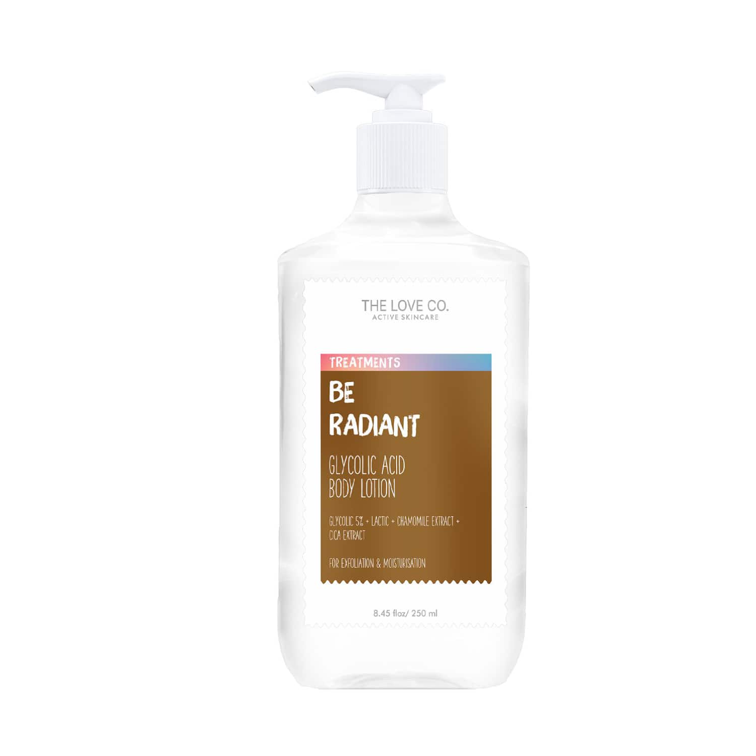THE LOVE CO. | THE LOVE CO. Be Radiant Glycolic Acid Body Lotion (250ml)