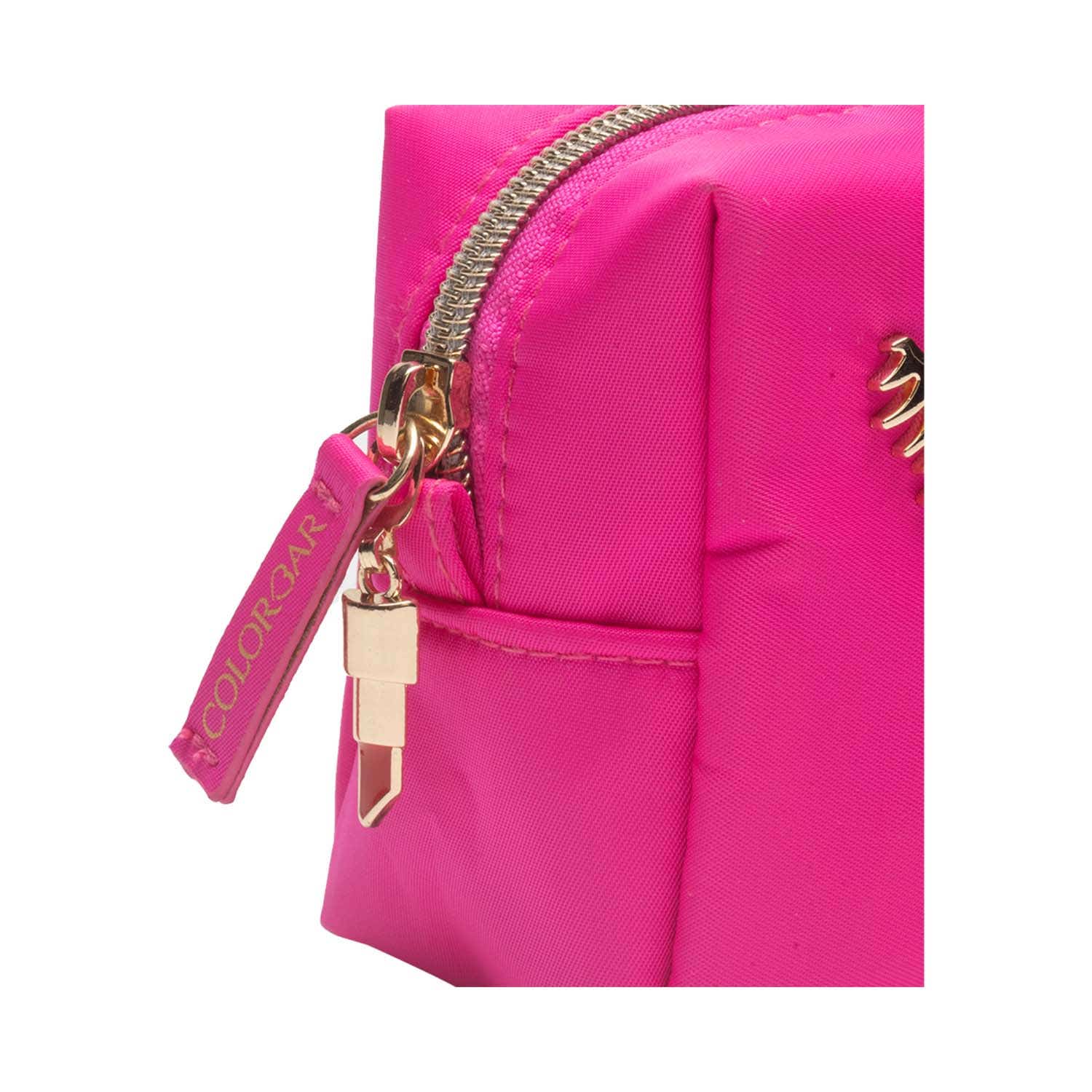 Buy Colorbar Lips Lashes Small Pouch Neon Pink Online at Best - Main Image
