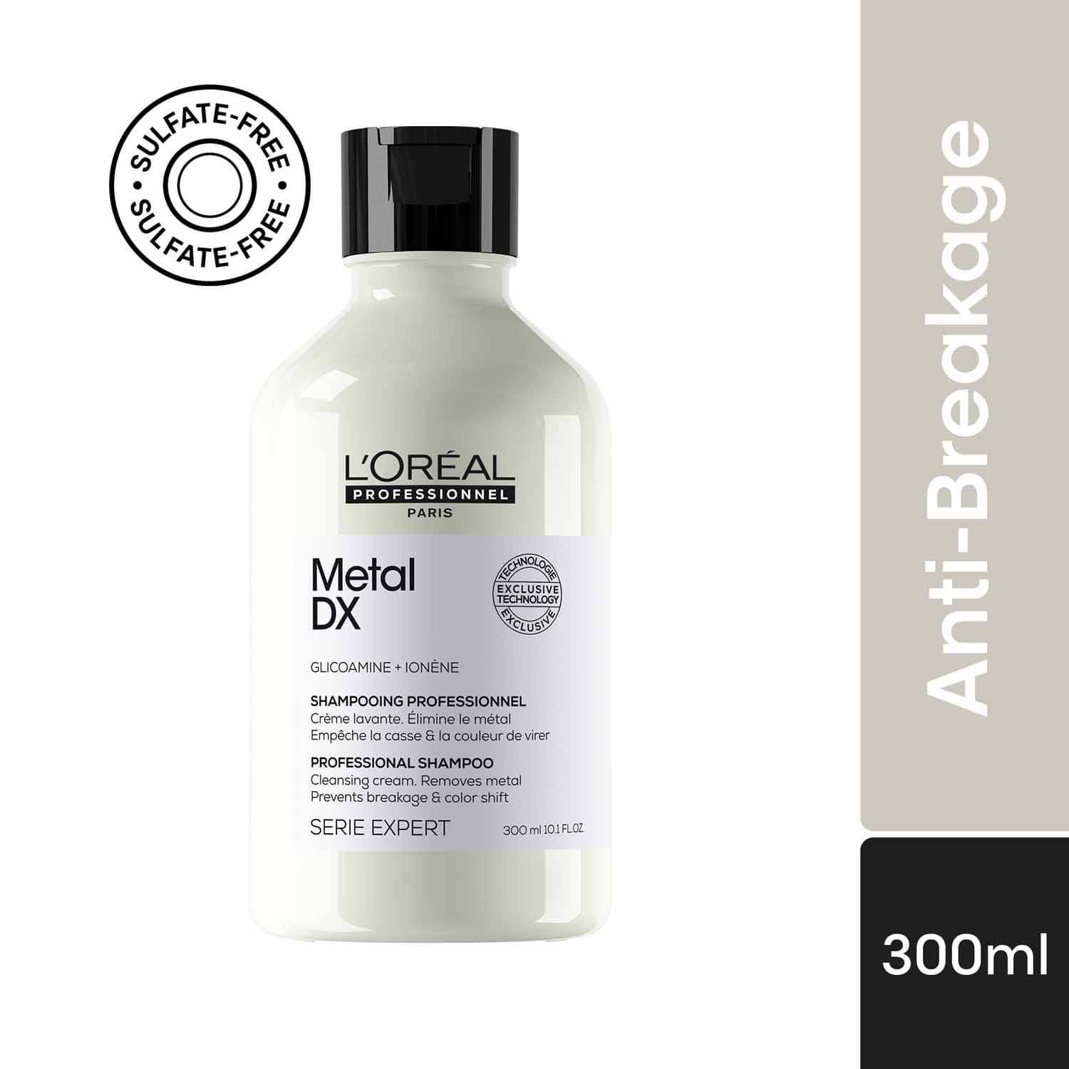 L'OREAL PROFESSIONNEL | L'OREAL PROFESSIONNEL Metal DX Anti-Metal Cleansing Cream Shampoo For Hair Breakage (300 ml)
