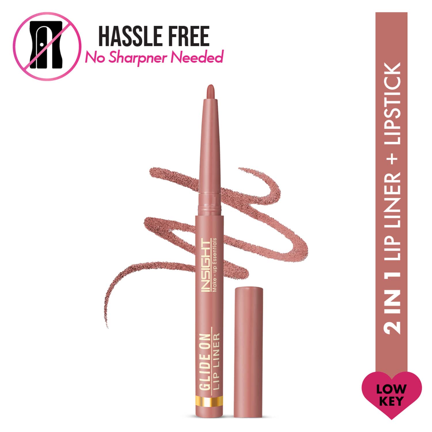 Insight Cosmetics | Insight Cosmetics Glide On Lip Liner - Low Key (0.3g)