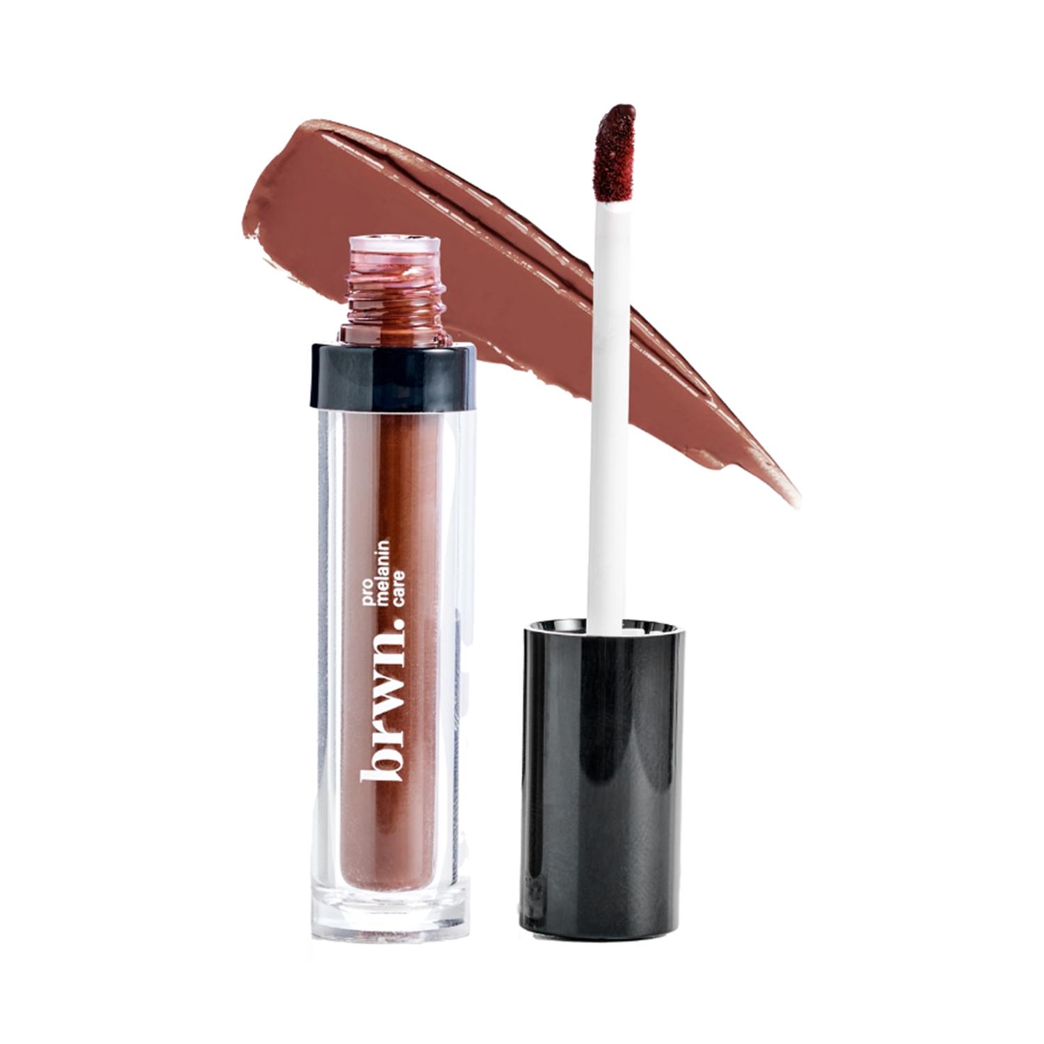 Brwn Pro Melanin Care | Brwn Pro Melanin Care Matte Melt Liquid Lipstick - Nude-Tella (4.5ml)