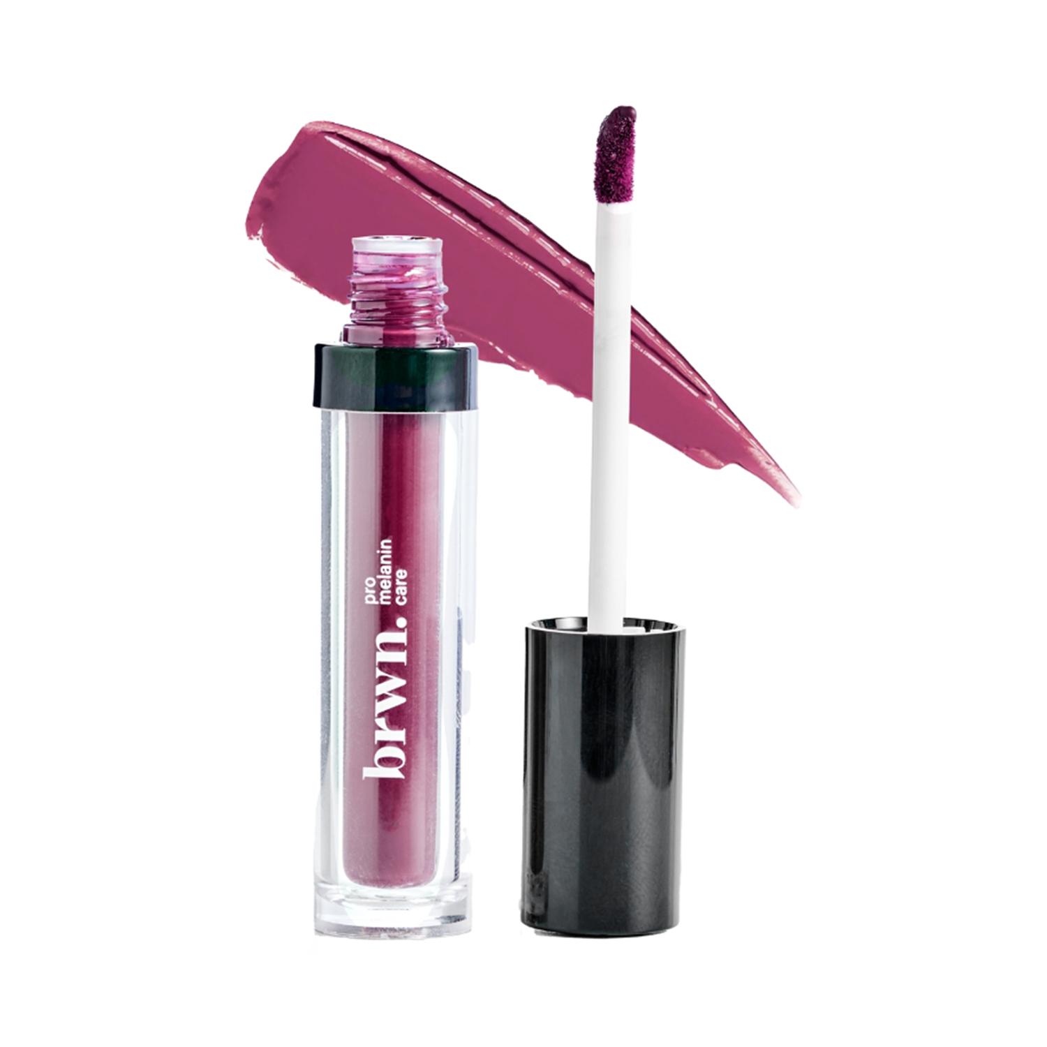 Brwn Pro Melanin Care | Brwn Pro Melanin Care Matte Melt Liquid Lipstick - Pink-O-Plum (4.5ml)