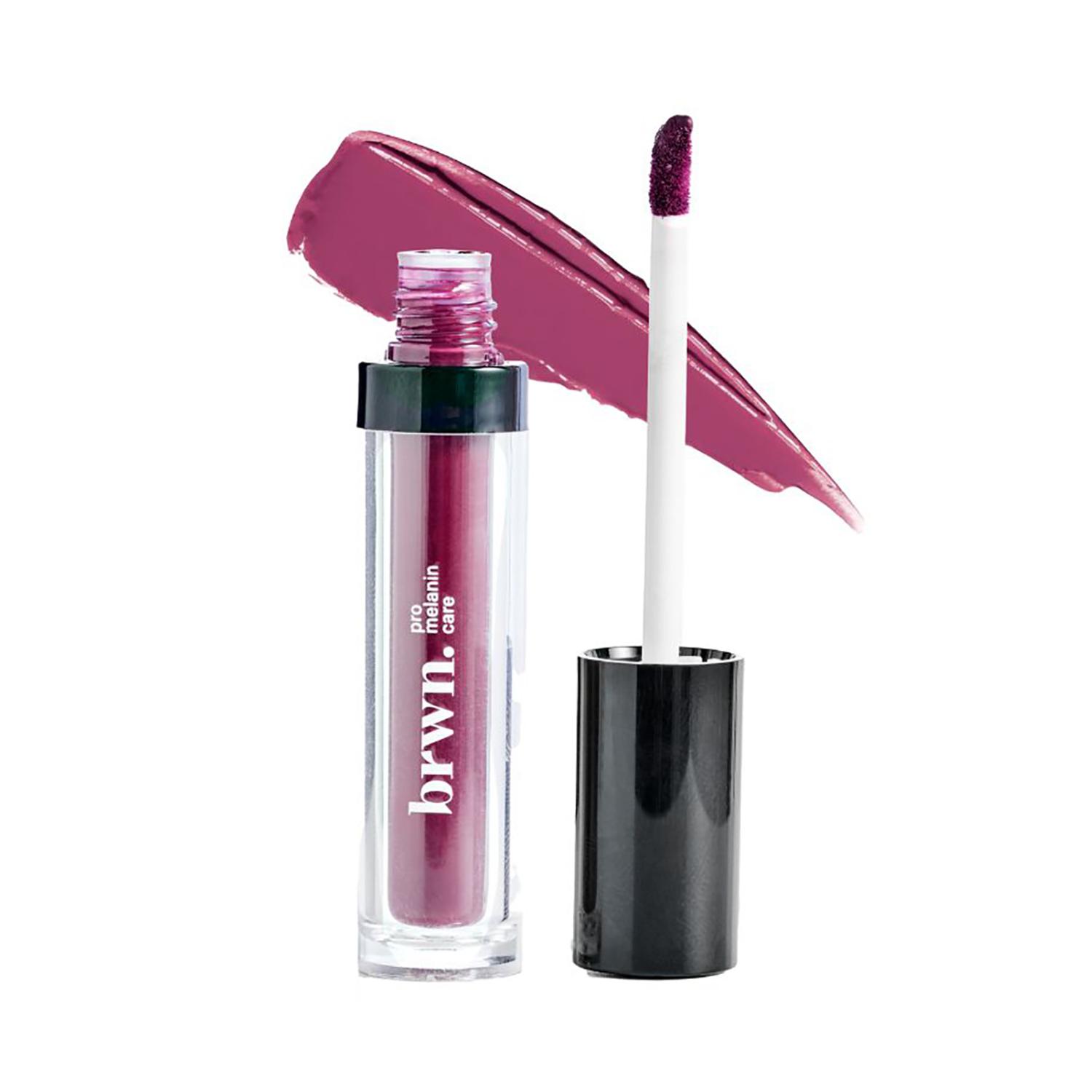 Brwn Pro Melanin Care | Brwn Pro Melanin Care Matte Melt Liquid Lipstick - Pink-O-Plum (4.5ml)