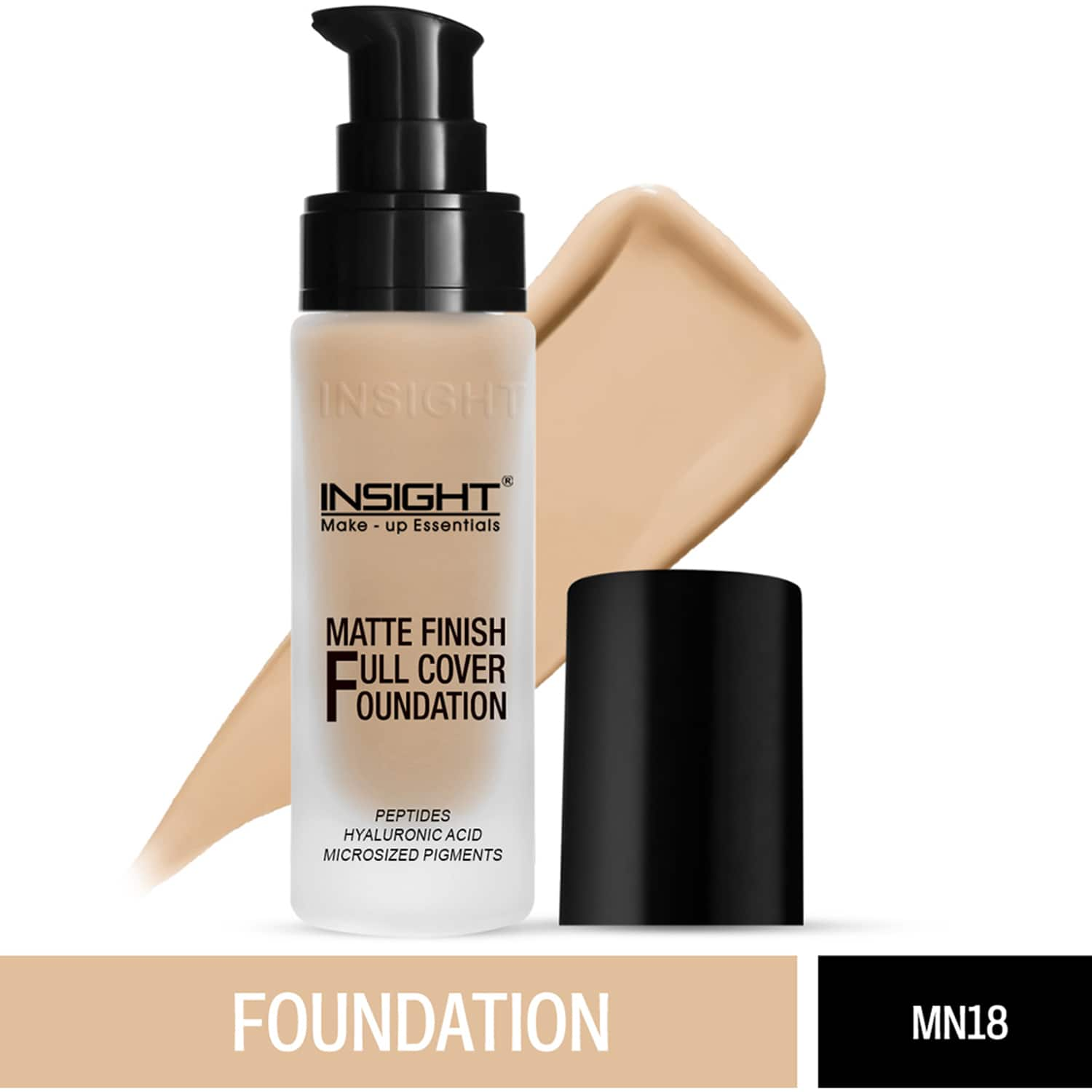 Insight Cosmetics | Insight Cosmetics Matte Finish Full Cover Foundation - MN18 (30ml)