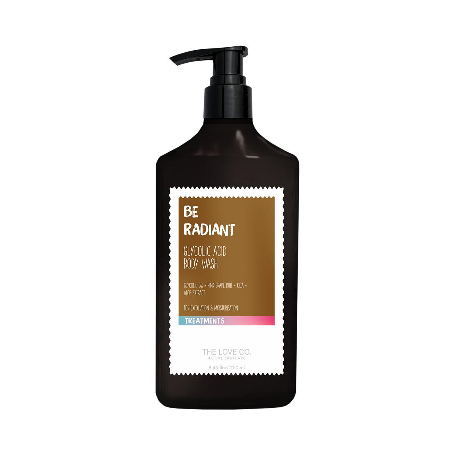 THE LOVE CO. | THE LOVE CO. Be Radiant Glycolic Acid Body Wash (250ml)