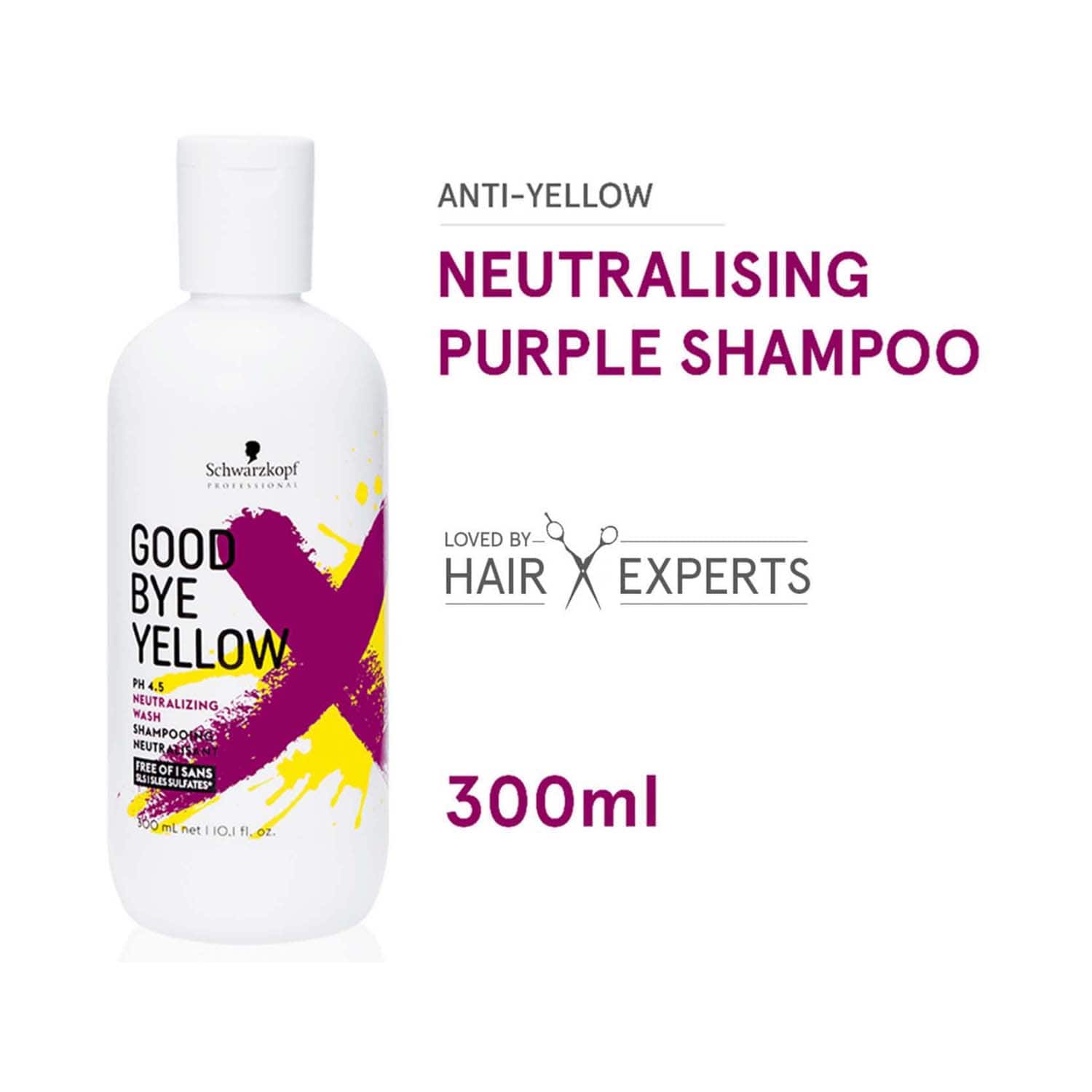 Schwarzkopf Professional | Schwarzkopf Professional Goodbye Yellow Neutralizing Shampoo pH 4.5 (300ml)