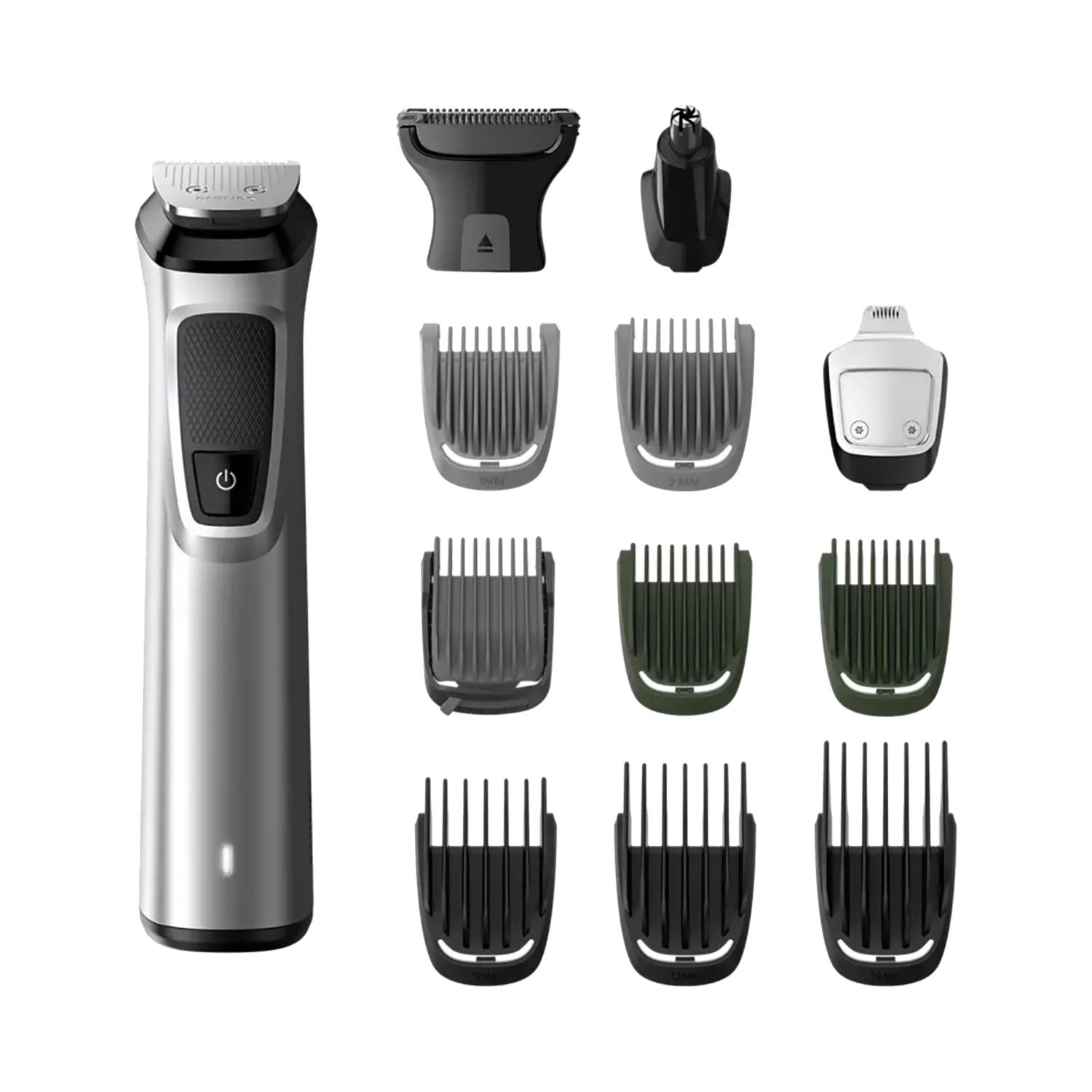 Philips | Philips MG7715/65 Multigroom Series 7000 Face Hair And Body Trimmer For Men (13 Pcs)