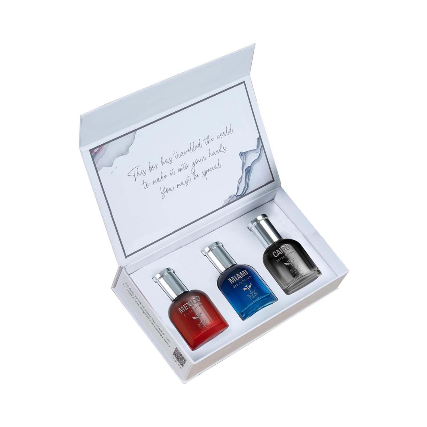 Bombay Shaving Company | Bombay Shaving Company Wonderlust Perfume Kit for Men Set Long Lasting  Eau De Parfum (3 Pcs)
