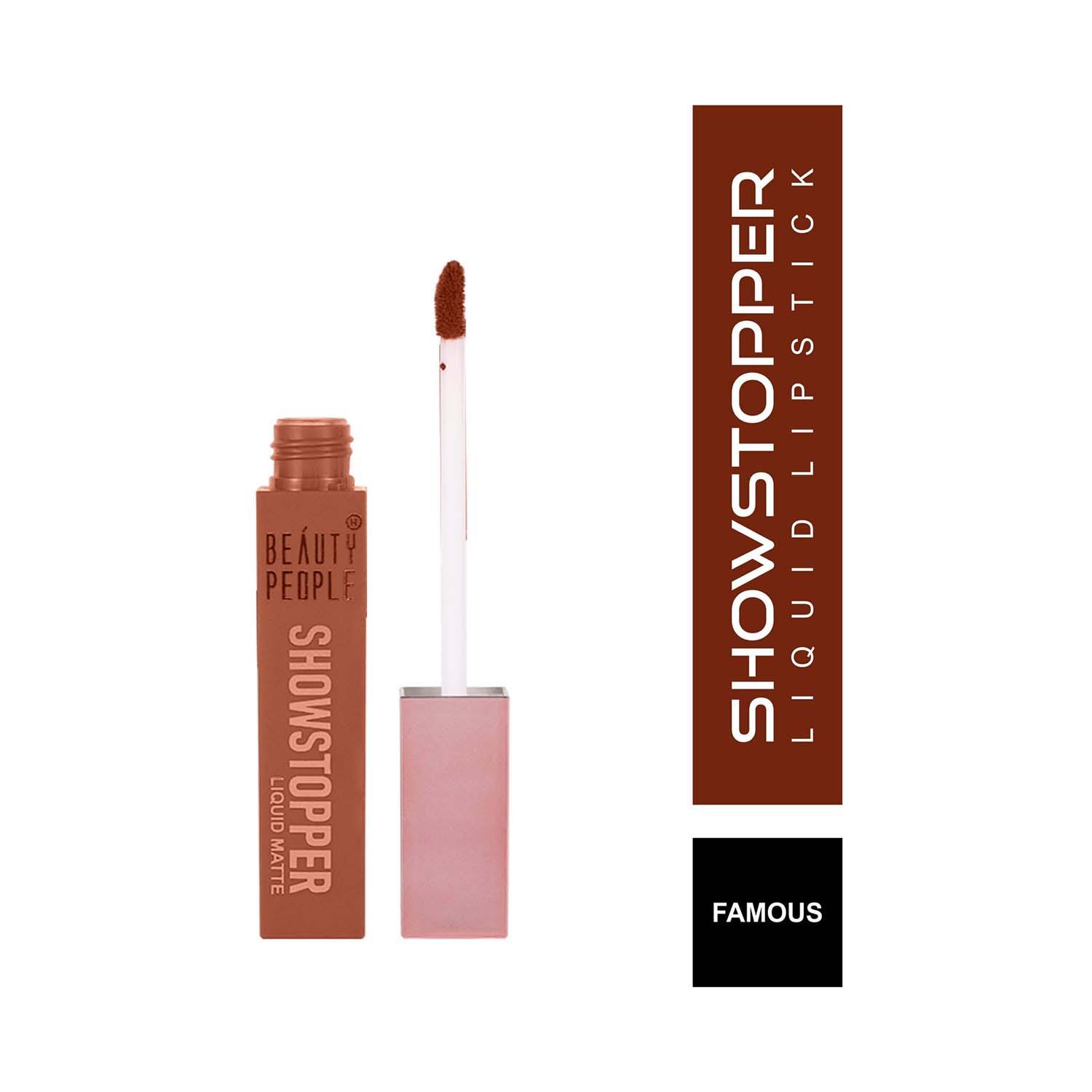 Beauty People | Beauty People Showstopper Liquid Lip Color with SPF 15 & Vitamin E - 01 Famous (4ml)