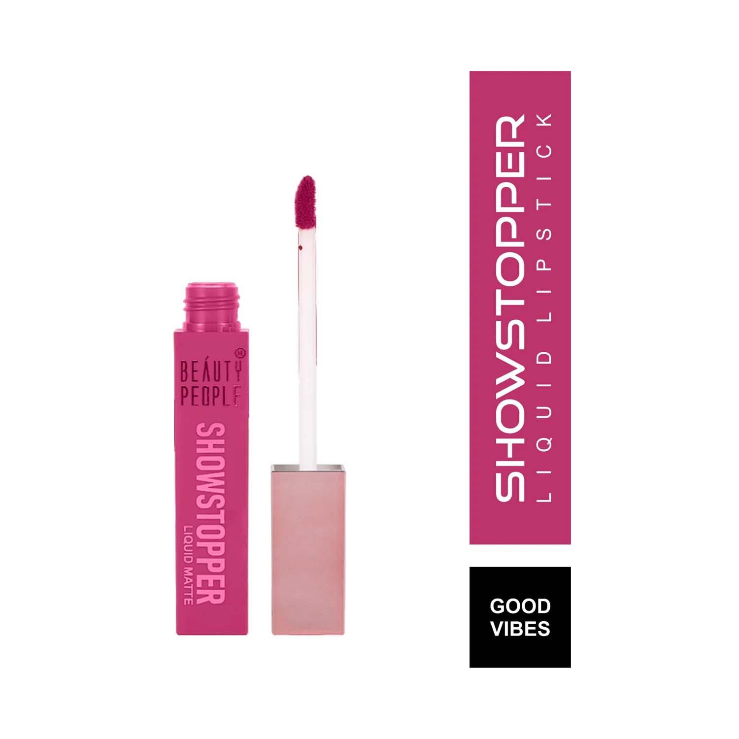 Beauty People | Beauty People Showstopper Liquid Lip Color with SPF 15 & Vitamin E - 09 Good Vibes (4ml)