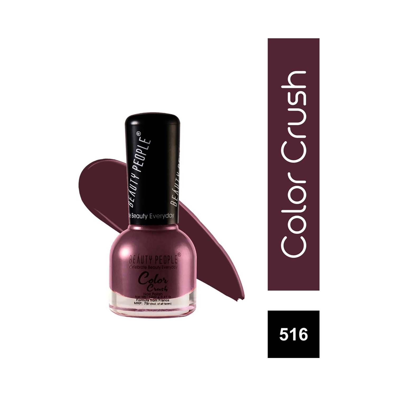 Beauty People | Beauty People Color Crush Nail Polish - 516 Premium Purple (12ml)