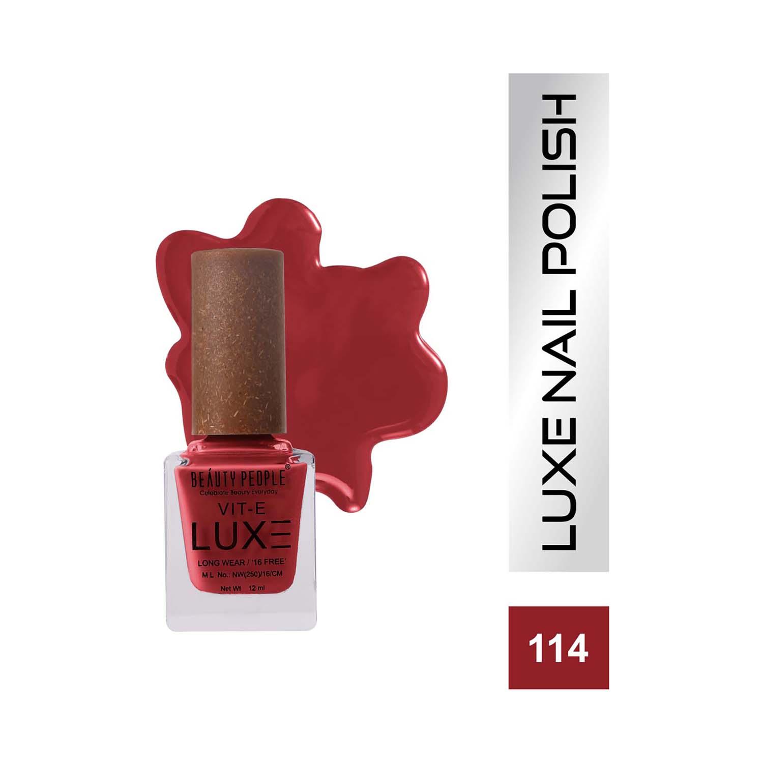 Beauty People | Beauty People Luxe Nail Polish with Vitamin E - 114 Viral Red (12ml)