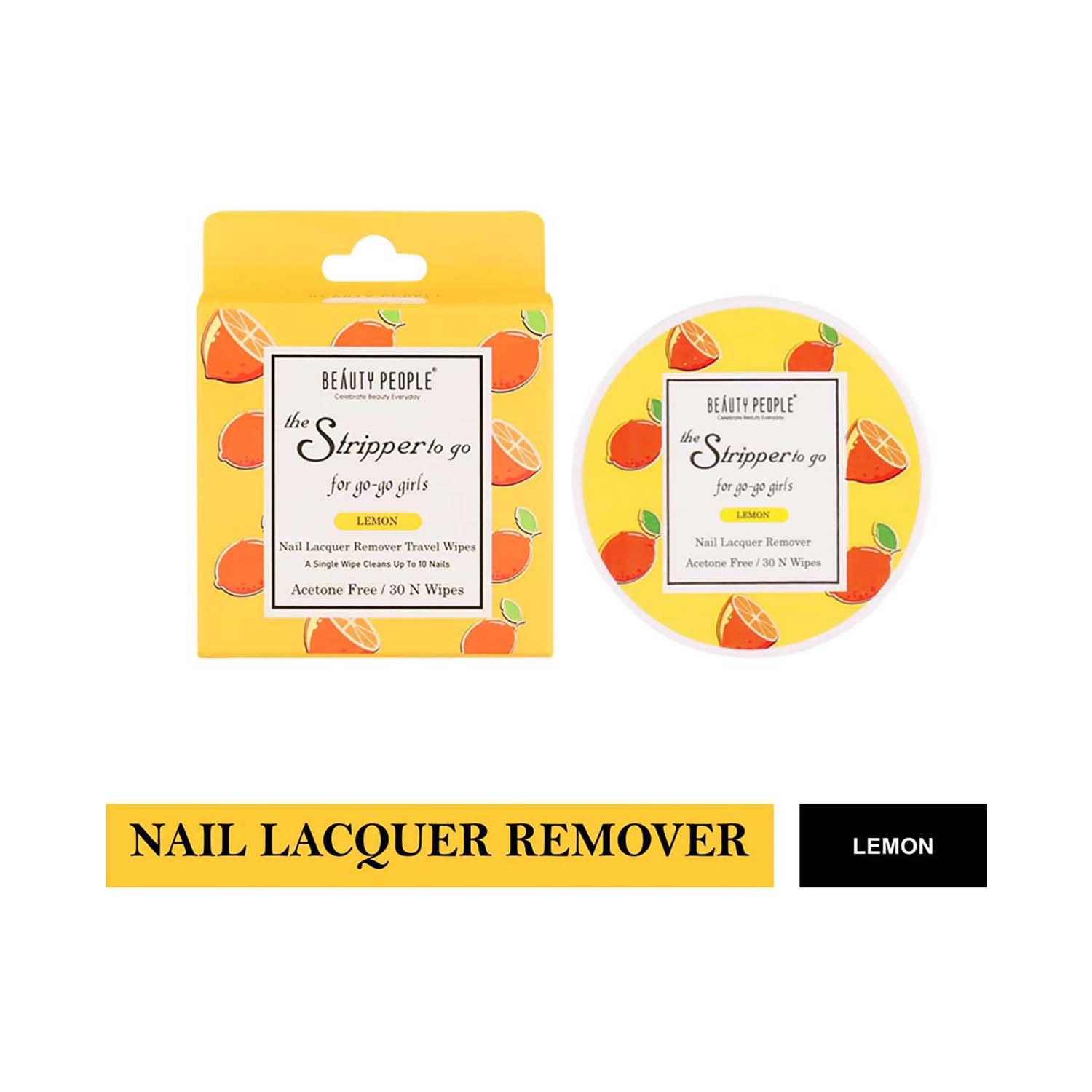 Beauty People | Beauty People The Stripper To The Go Nail Polish Remover Travel Pads - Lemon (30Pcs)