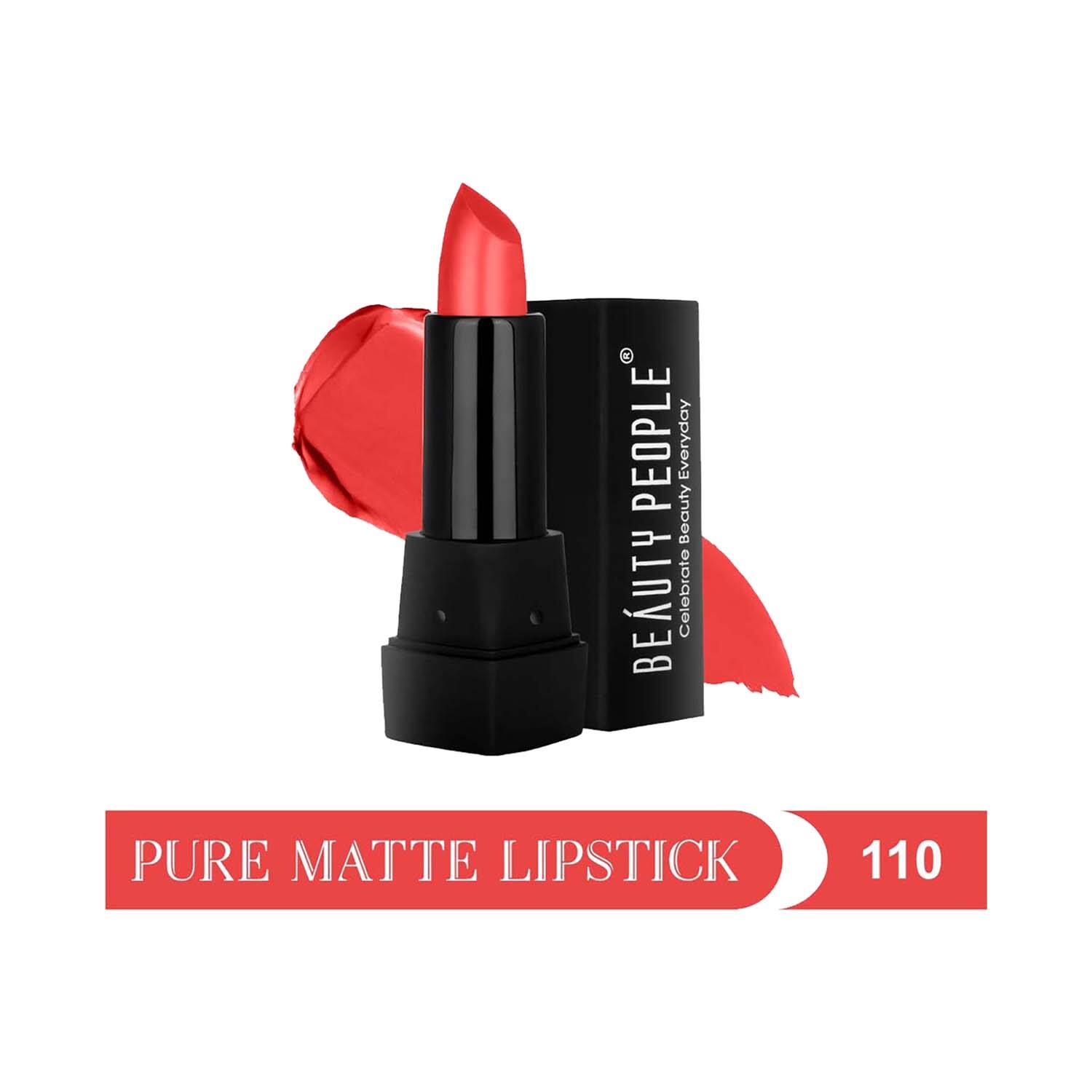 Beauty People | Beauty People Pure Matte Lipstick - 110 Coral Dilemma (3.8g)