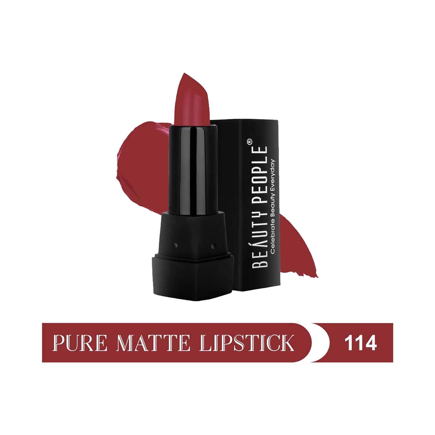 Beauty People | Beauty People Pure Matte Lipstick - 114 Cherry Darling (3.8g)