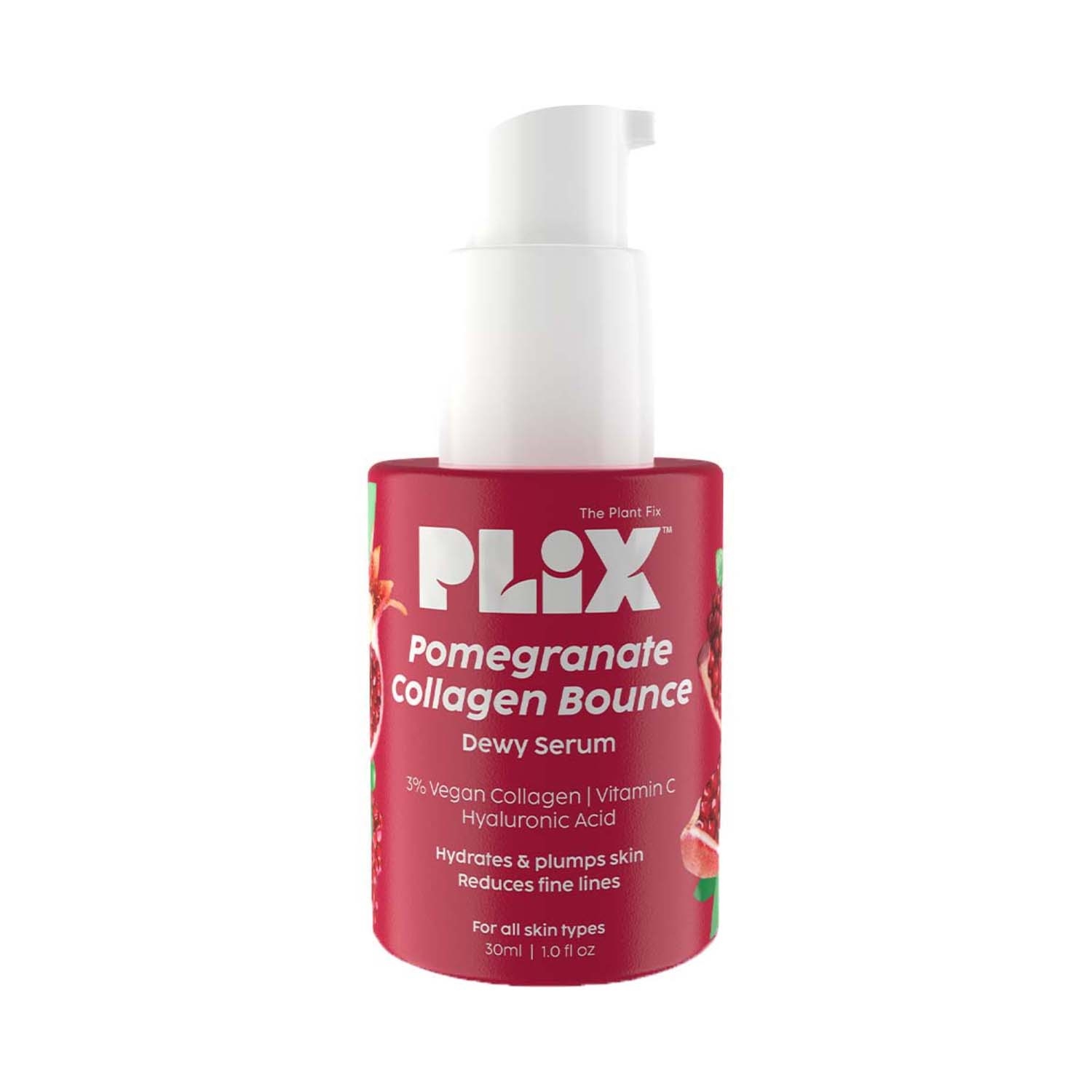 Plix The Plant Fix | Plix The Plant Fix Pomegranate Collagen Bounce Serum For Fine Lines & Wrinkles (30ml)