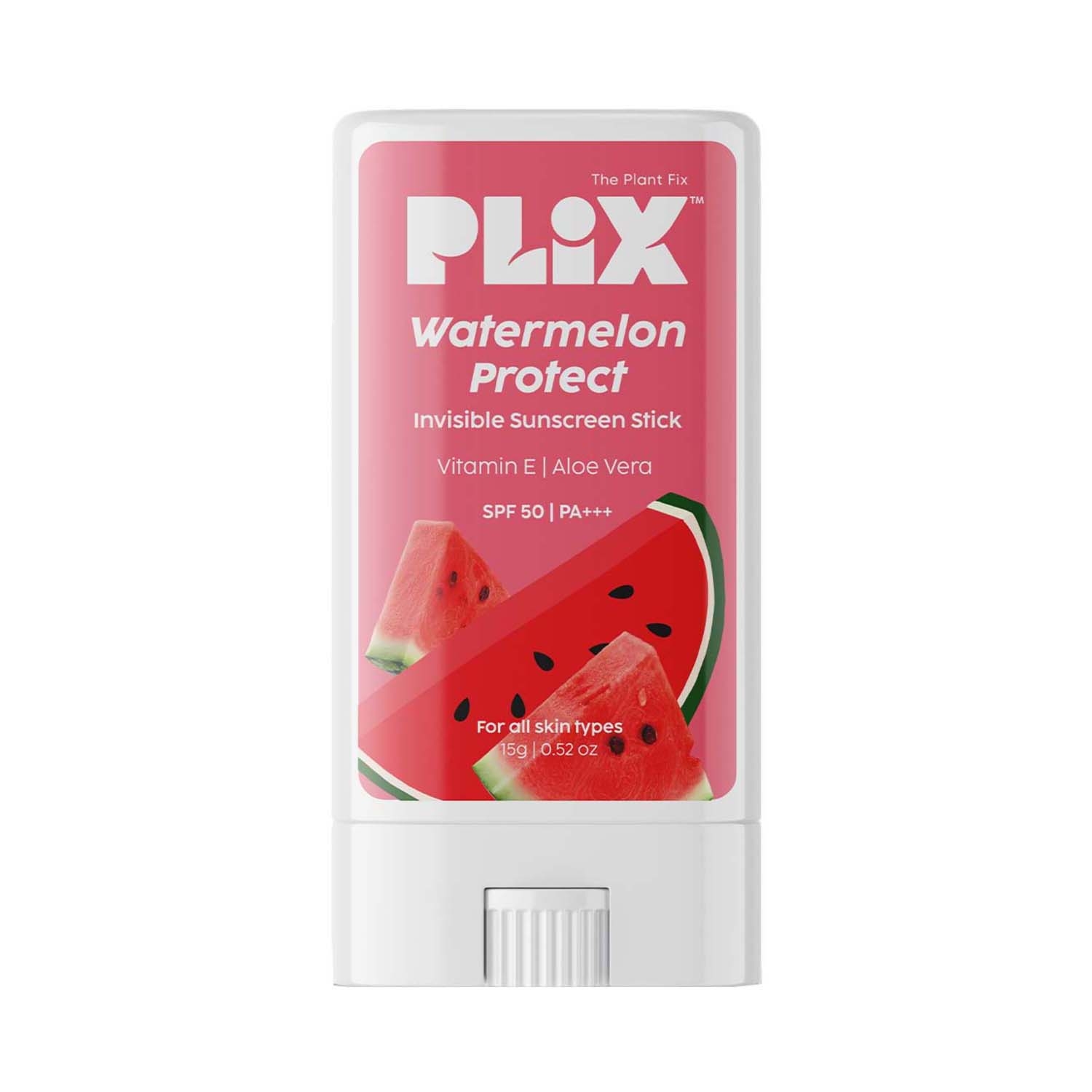 Plix The Plant Fix | Plix The Plant Fix Watermelon Invisible Sunscreen Stick SPF 50 PA +++ (15g)