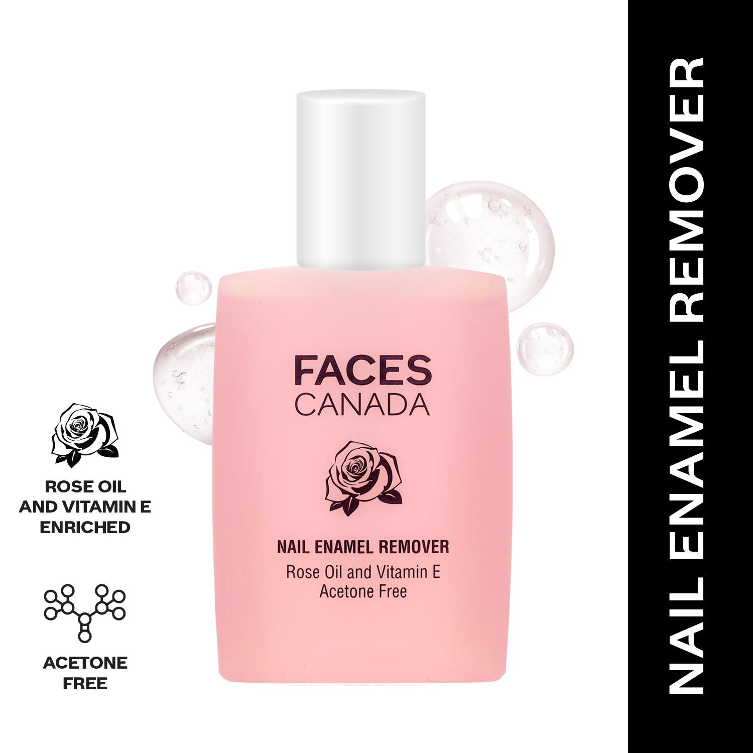 Faces Canada | Faces Canada Nail Enamel Remover, Soft & Hydrated Cuticles, Gentle Nail Polish Remover (90 ml)