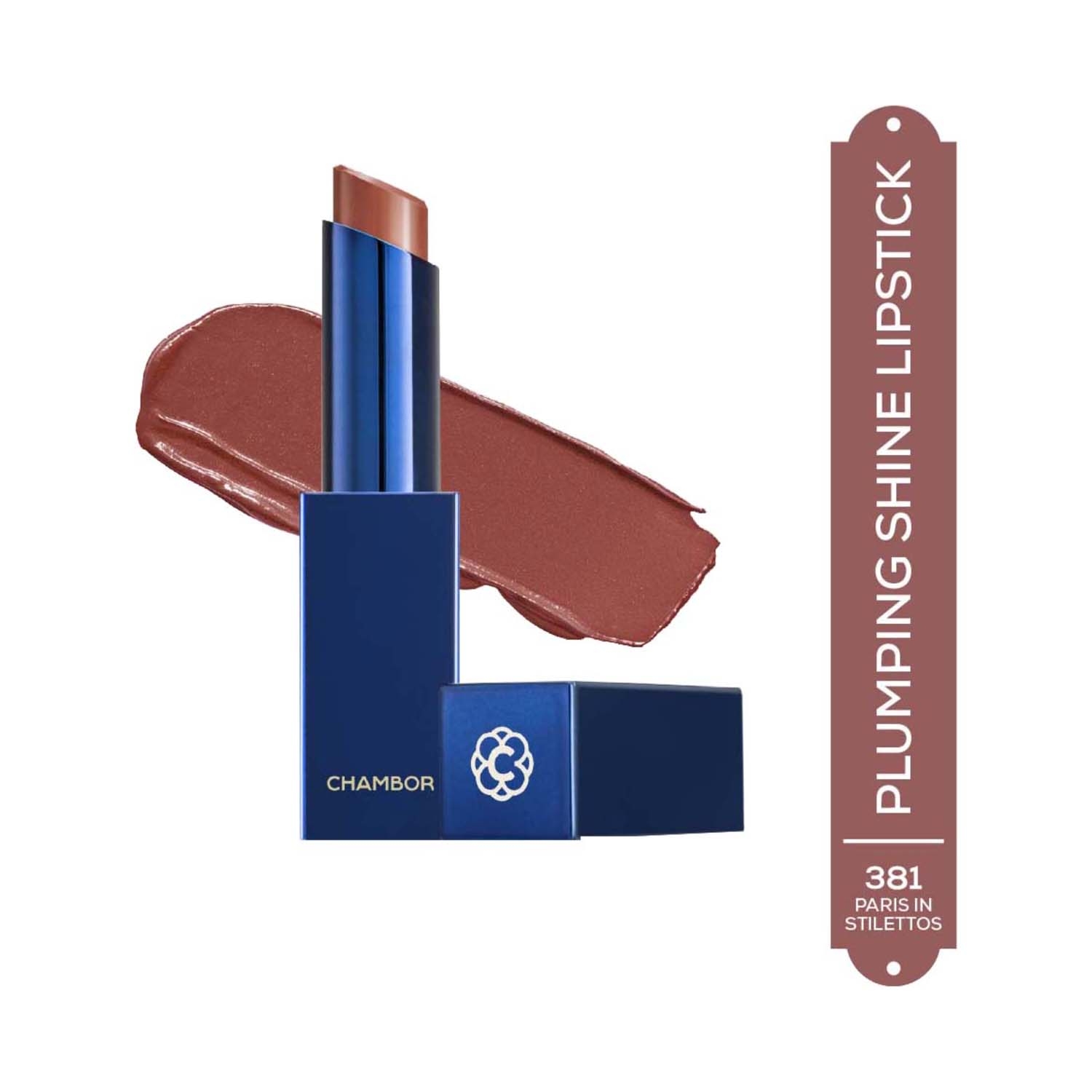 Chambor | Chambor Tres Shine Plump++ Lipstick - 381 Paris in Stilettos (3g)