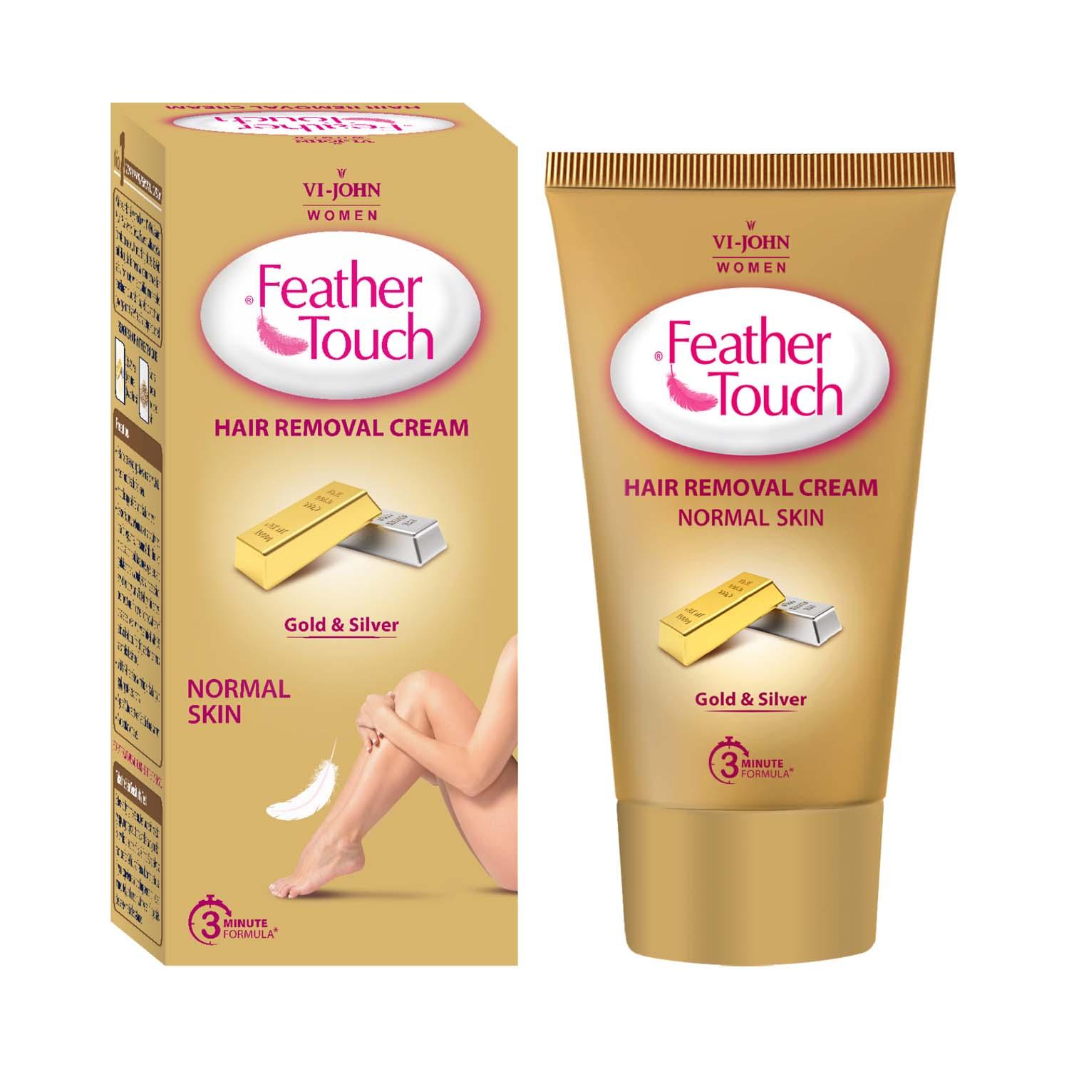 VI-JOHN | VI-JOHN Feather Touch Gold & Silver Hair Removal Cream for Normal Skin (40g)