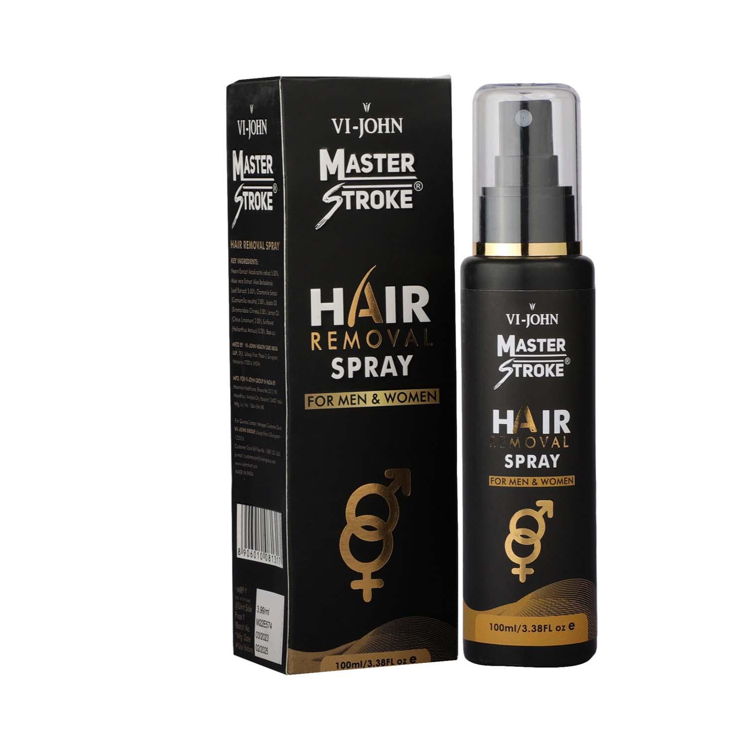 VI-JOHN Master Stroke Hair Removal Spray for Men & Women (100ml)