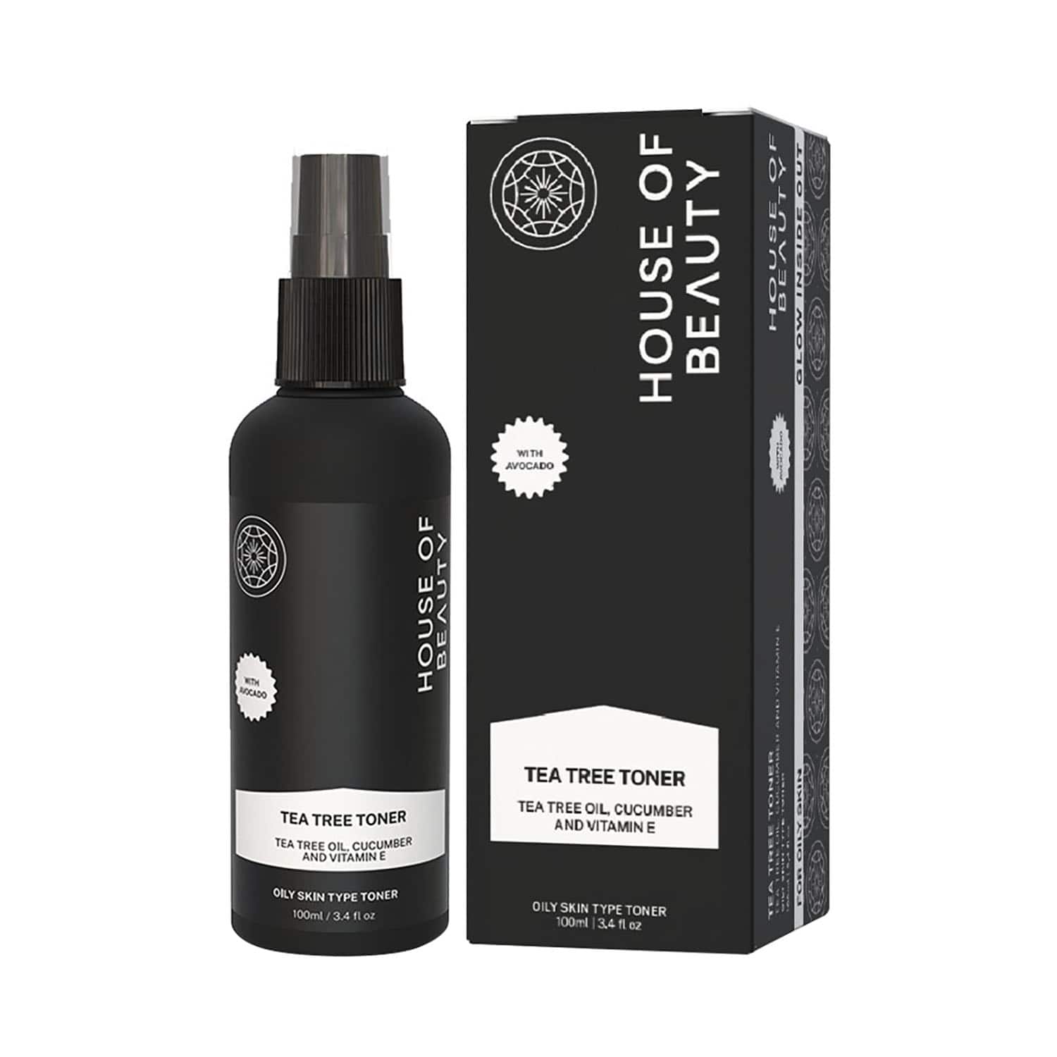 House of Beauty | House of Beauty Tea Tree+Avocado Toner-Oily, Combination & Sensitive & Acne Prone Skin (100 ml)