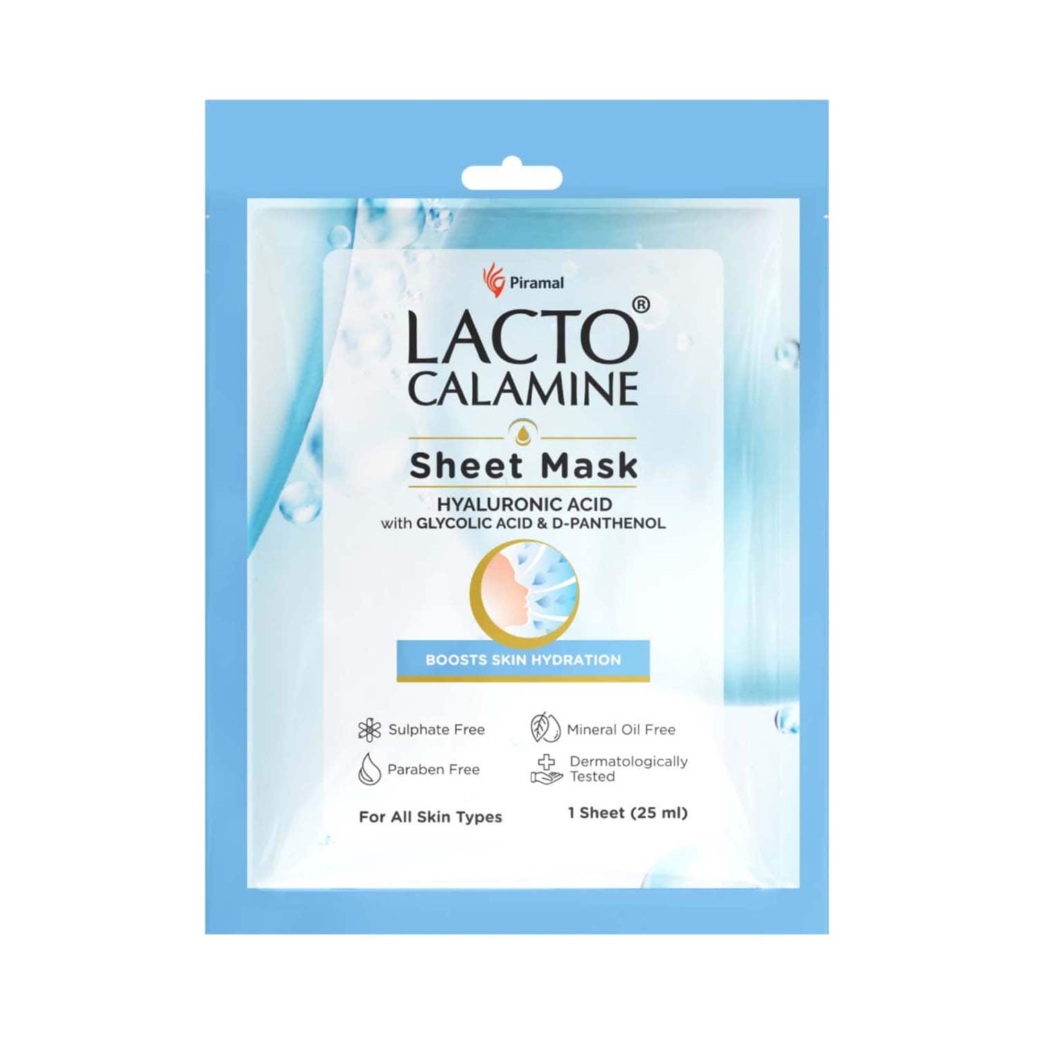 Lacto Calamine | Lacto Calamine Hyaluronic Acid Face Sheet Mask (25ml)