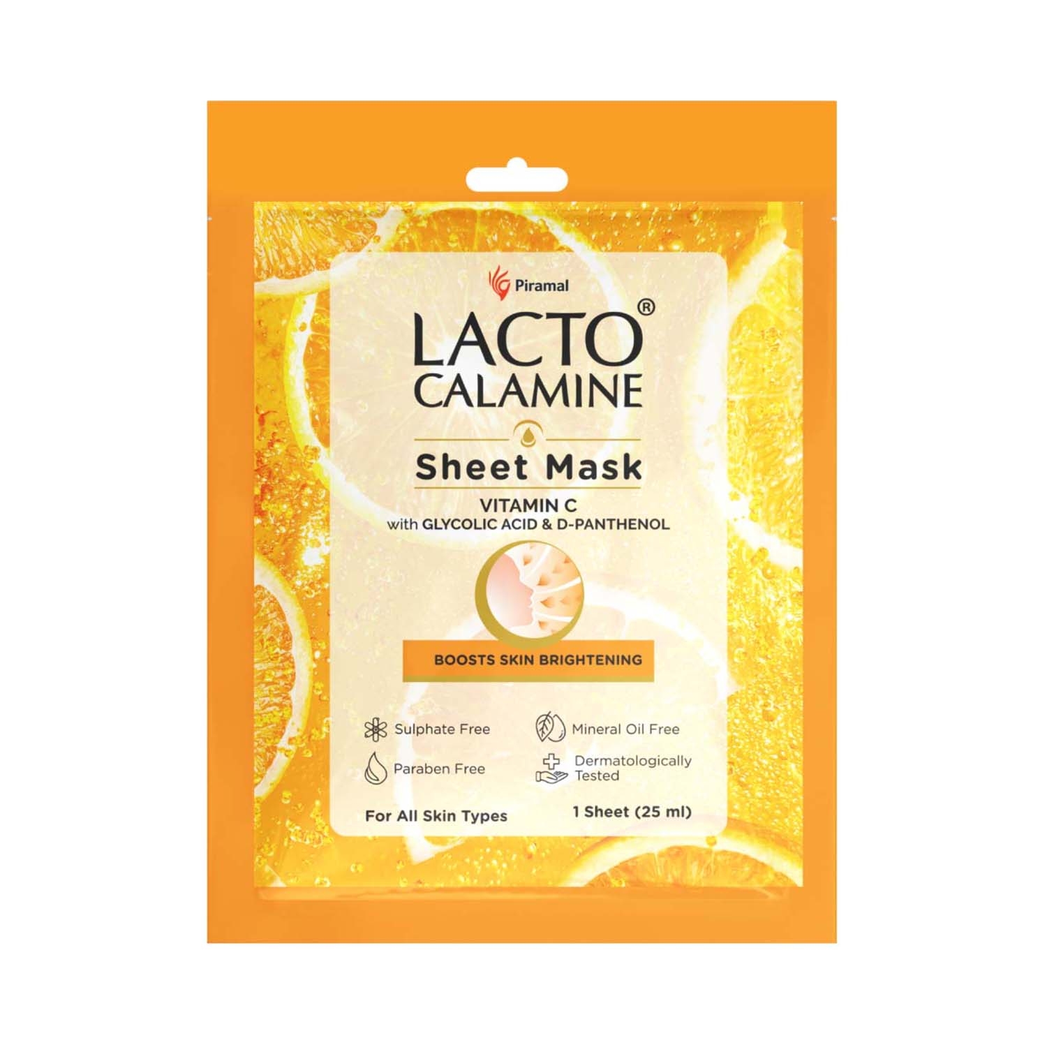 Lacto Calamine | Lacto Calamine Vitamin C Face Sheet Mask (25ml)