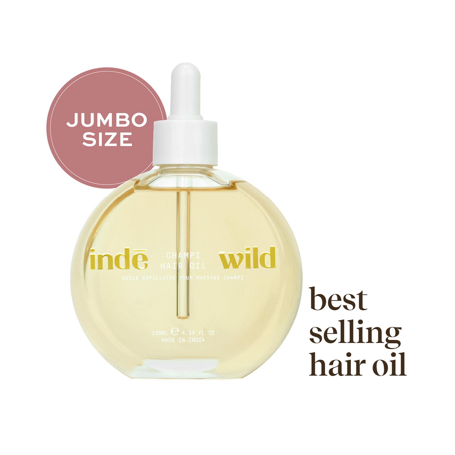 Inde Wild | Inde Wild Champi Hair Oil for Regrowth Hairfall And Dandruff (130ml)