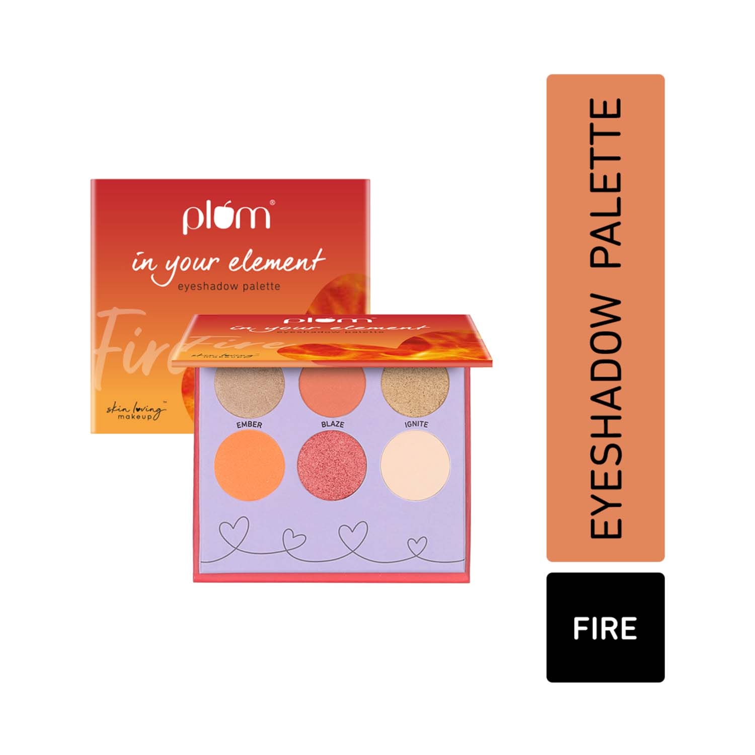 Plum | Plum 6-In-1 Super Pigmented In Your Element Eyeshadow Palette - 01 Fire (10g)