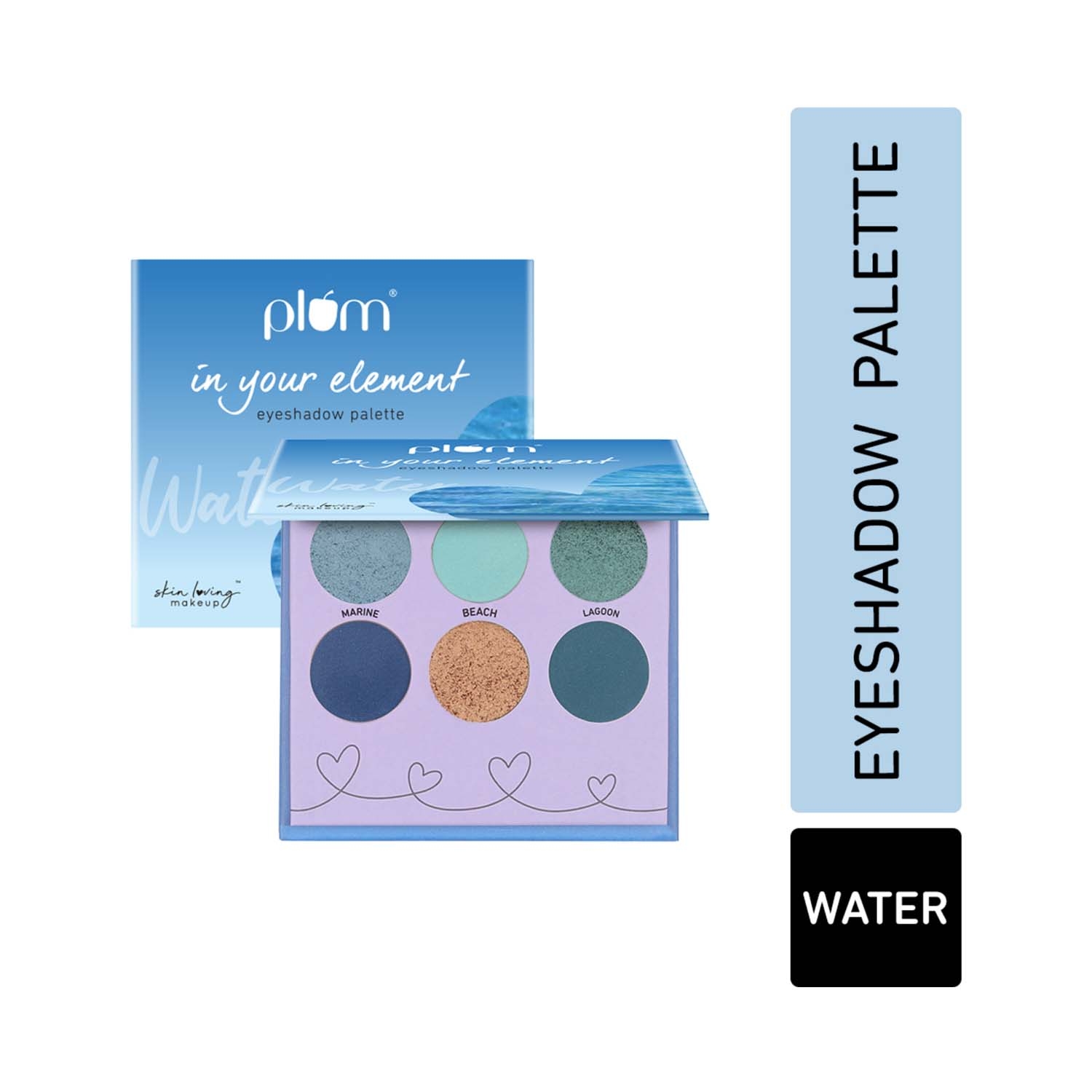 Plum | Plum 6-In-1 Super Pigmented In Your Element Eyeshadow Palette - 02 Water (10g)
