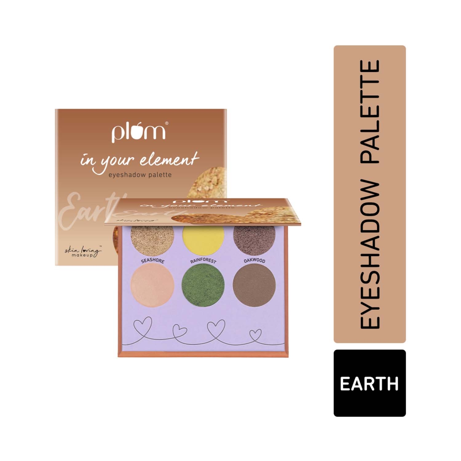 Plum | Plum 6-In-1 Super Pigmented In Your Element Eyeshadow Palette - 03 Earth (10g)