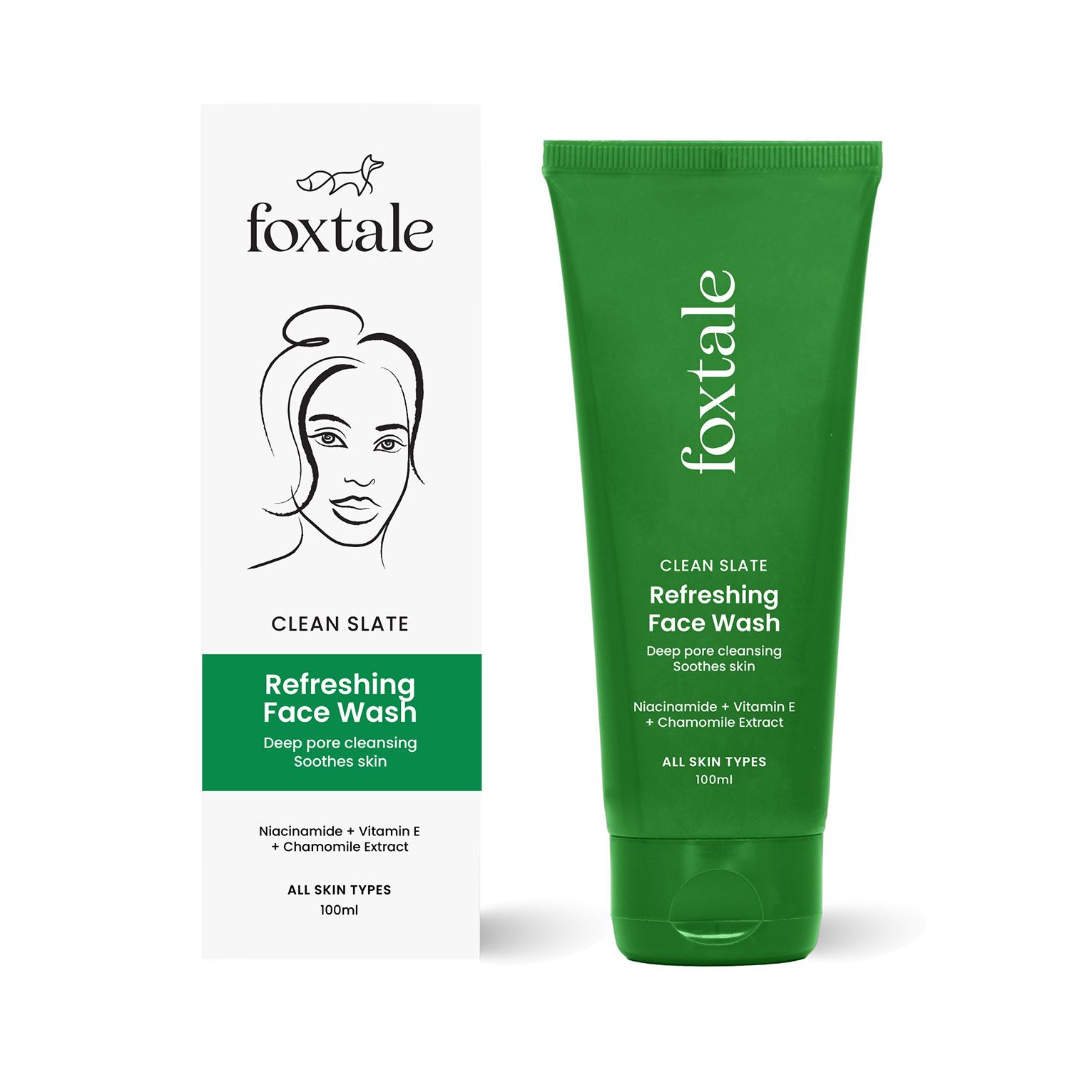 Foxtale | Foxtale Refreshing Face Wash for Deep Cleansing with Niacinamide, Hydrates & Brightens (100ml)