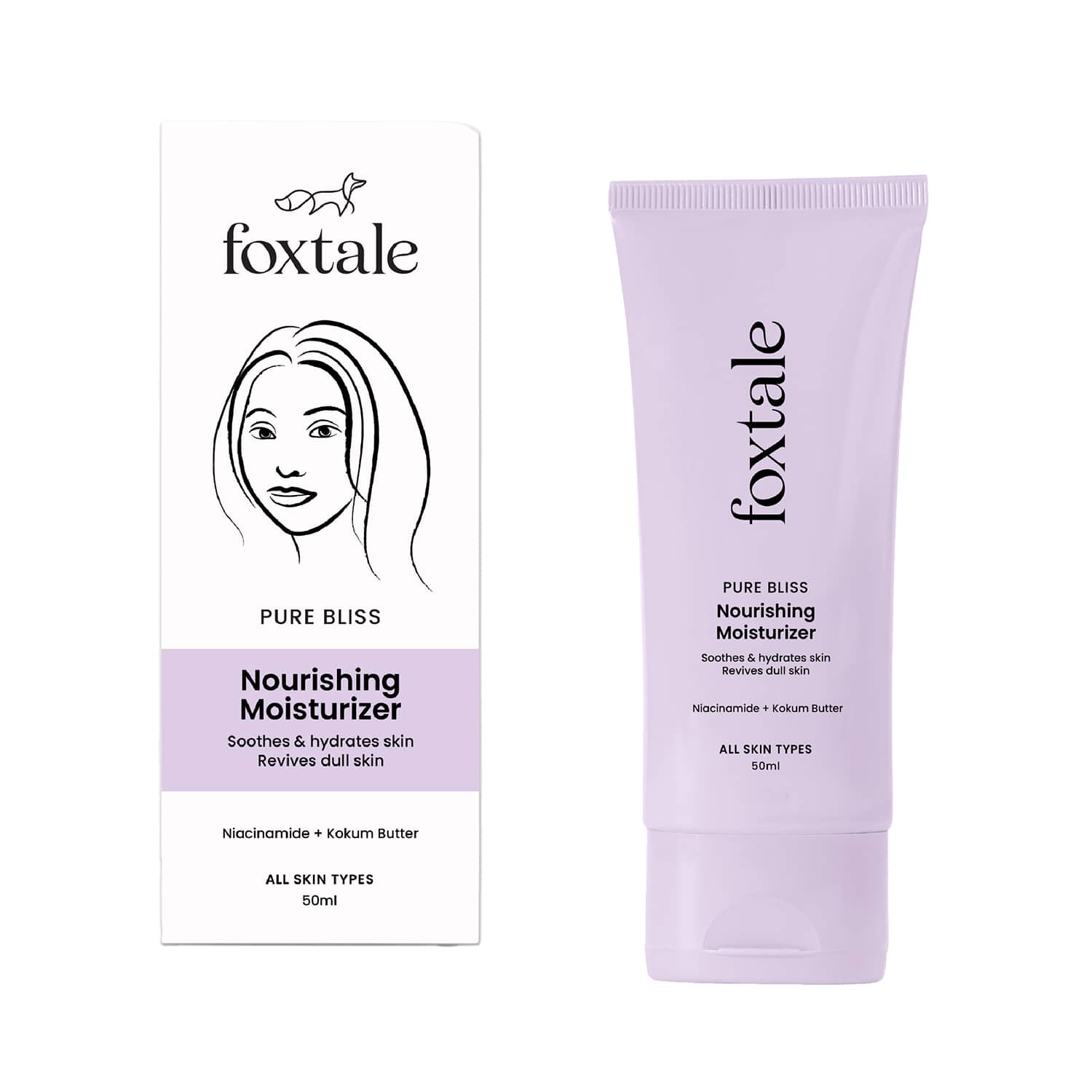 Foxtale | Foxtale Nourishing Face Moisturizer with Niacinamide for 24 Hr Hydration (50ml)