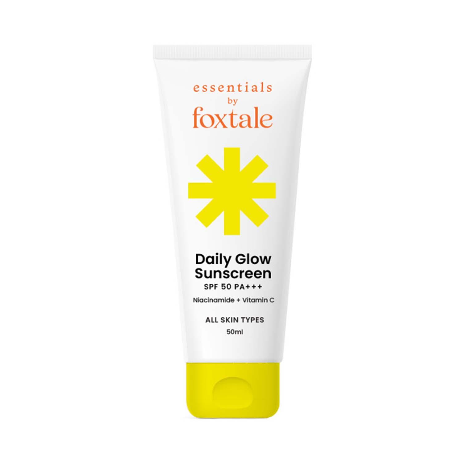 Foxtale | Foxtale Essentials Brightening SPF 50 Sunscreen With Vitamin C & Niacinamide (50ml)